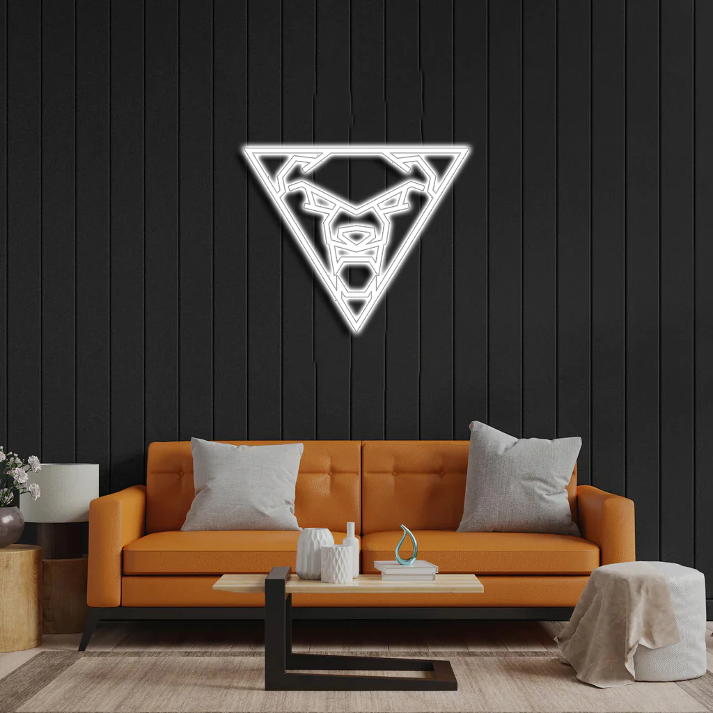 Custom Triangle Logo - Premium Neon Artwork