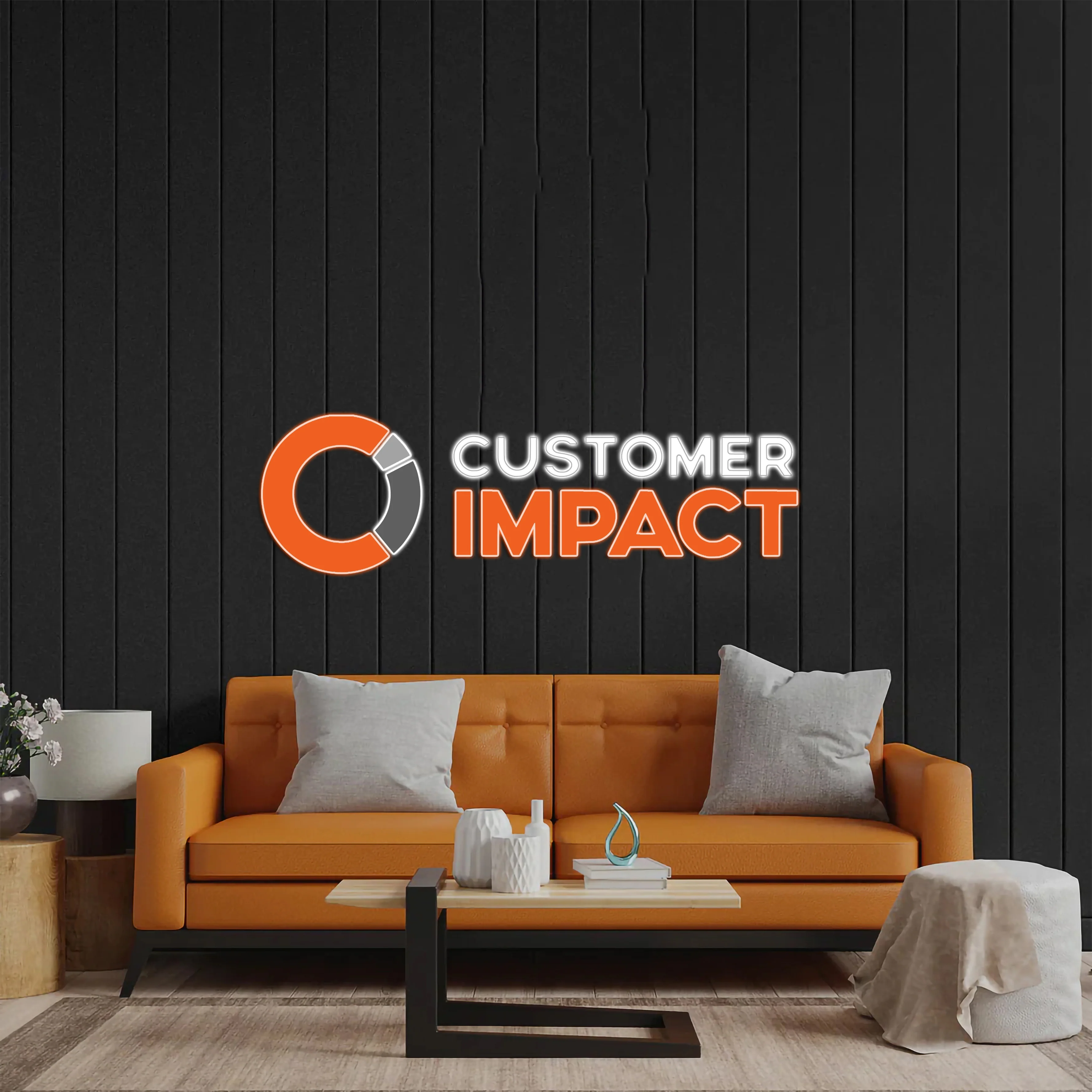 Customer Impact - Premium Neon Artwork