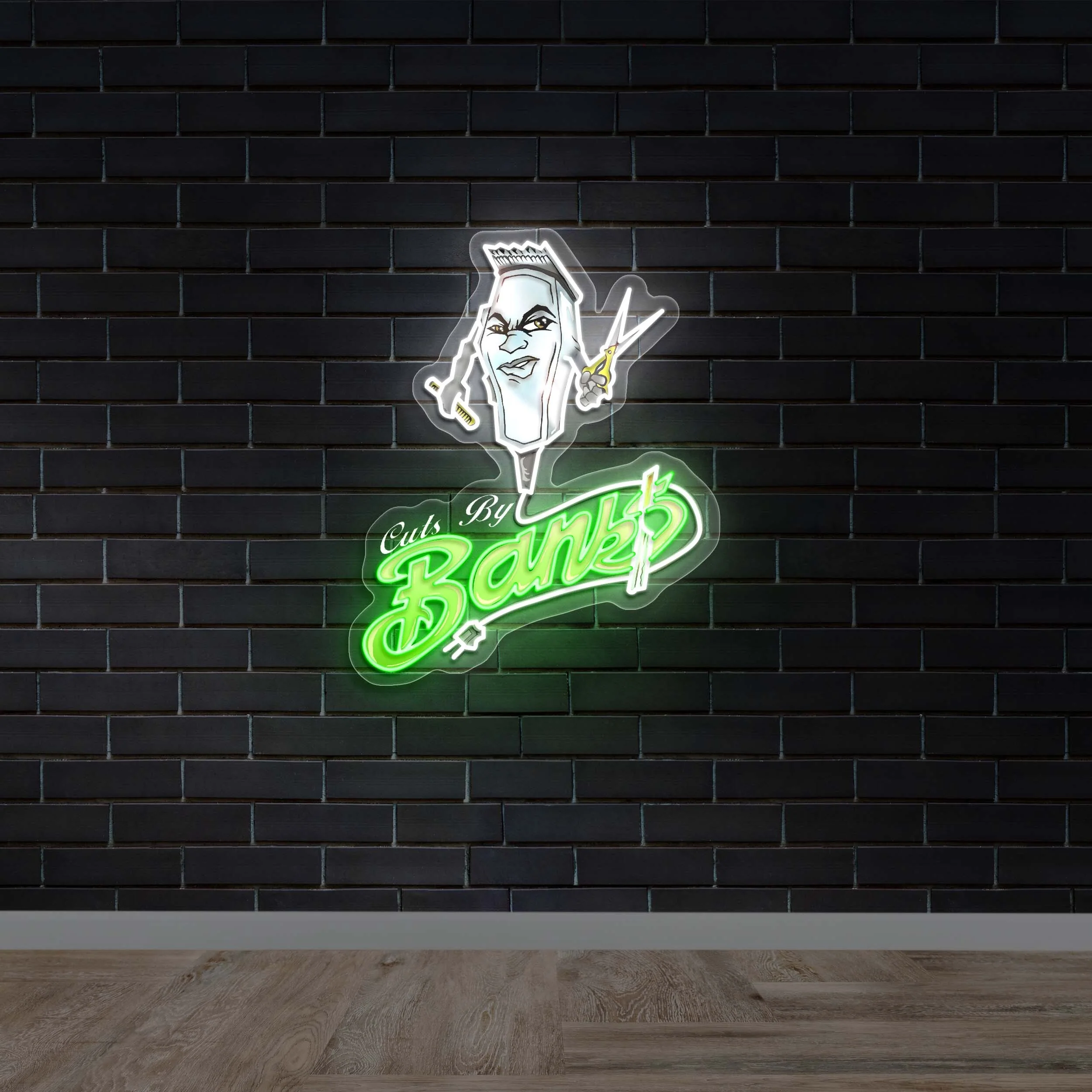 Cuts by Bando - Premium Neon Artwork