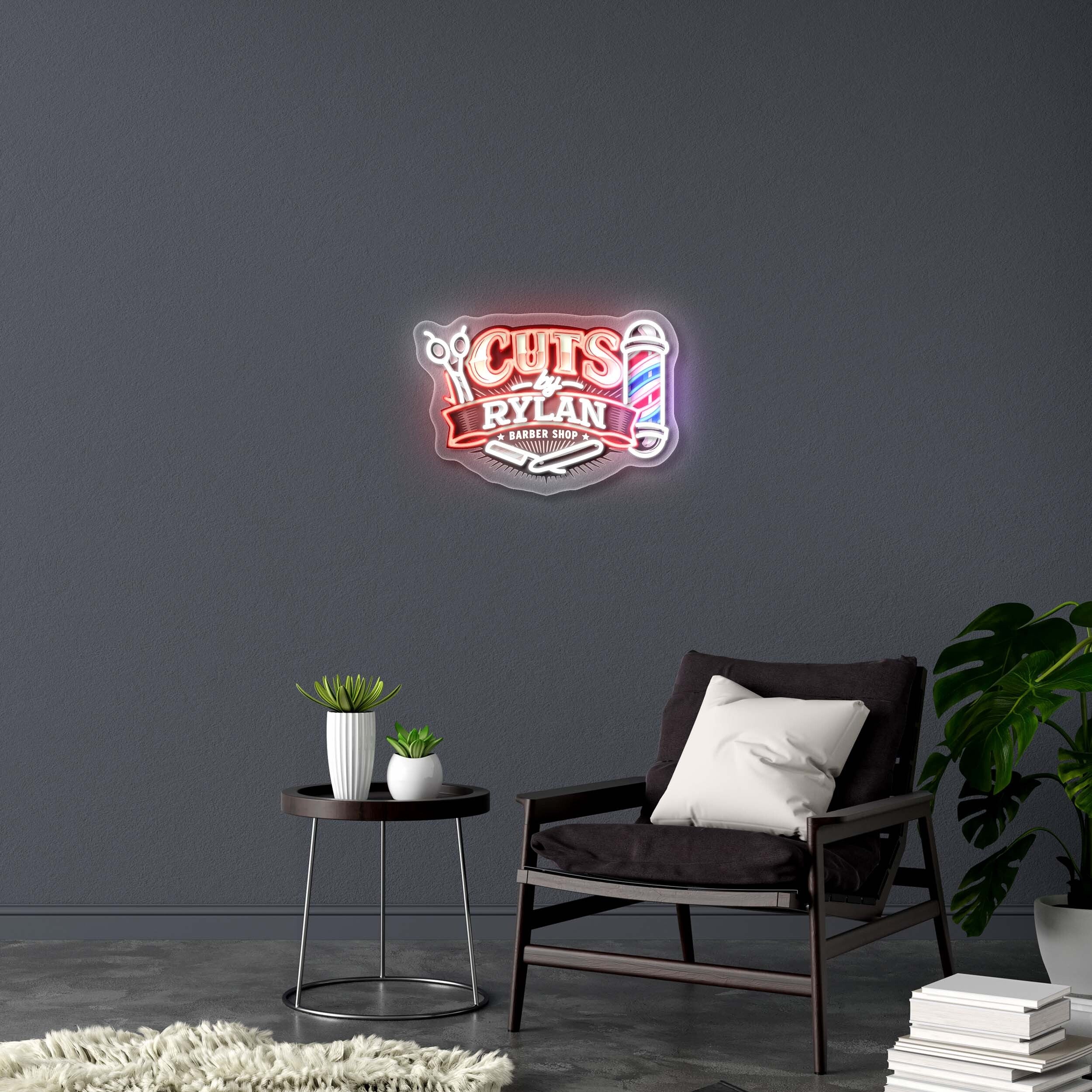 CUTS BY RYLAN - Premium Neon Artwork