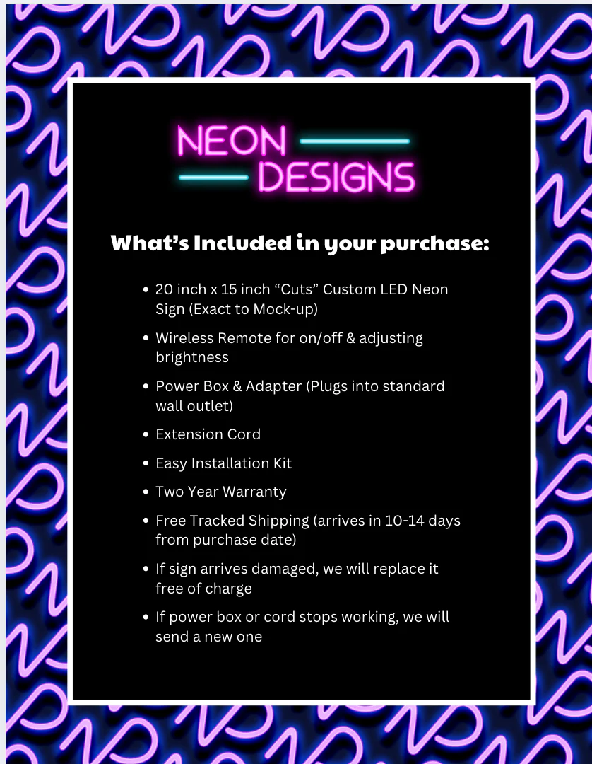 Cuts - Premium Neon Artwork - Image 2