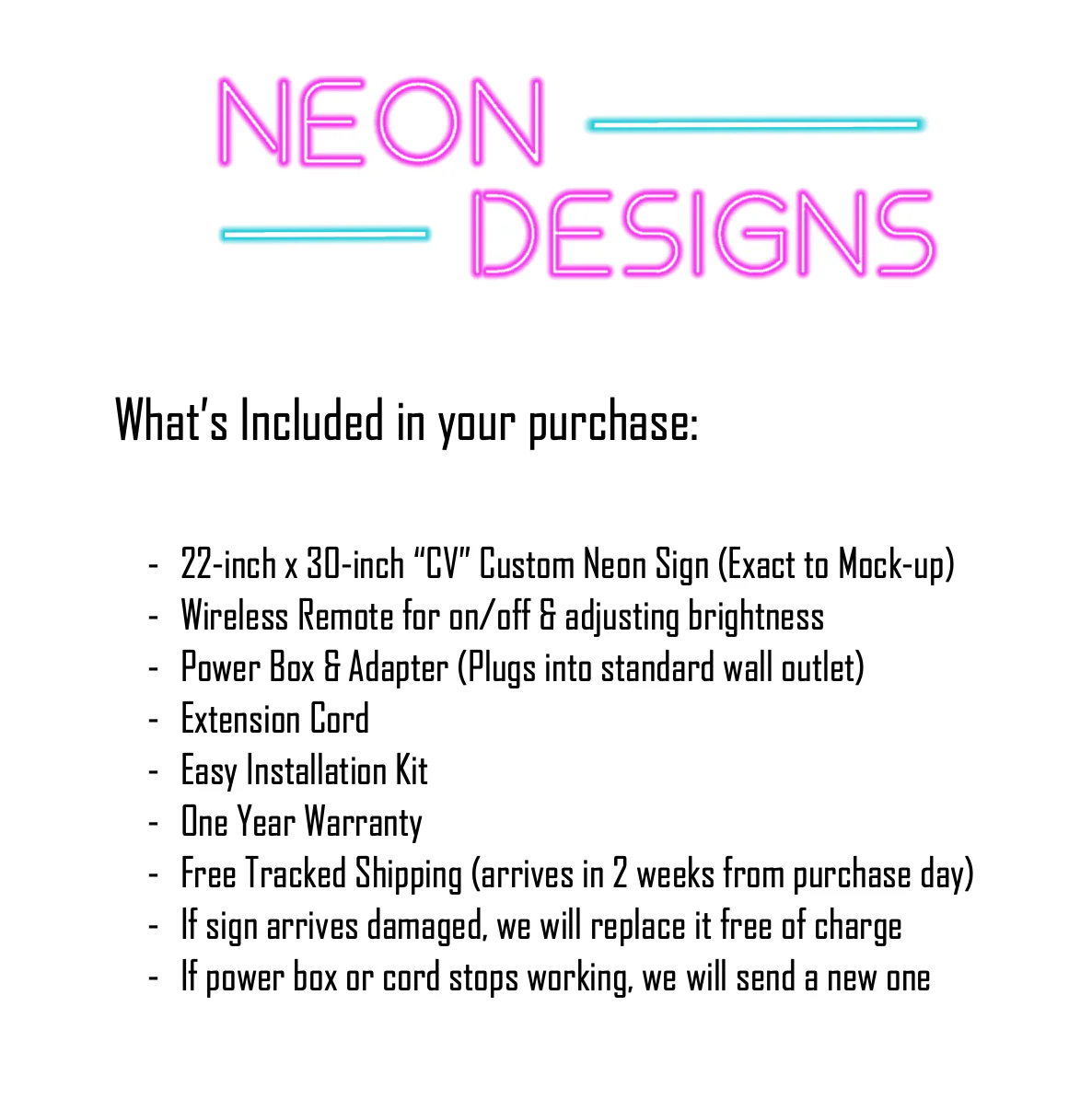 CV - Premium Neon Artwork - Image 2