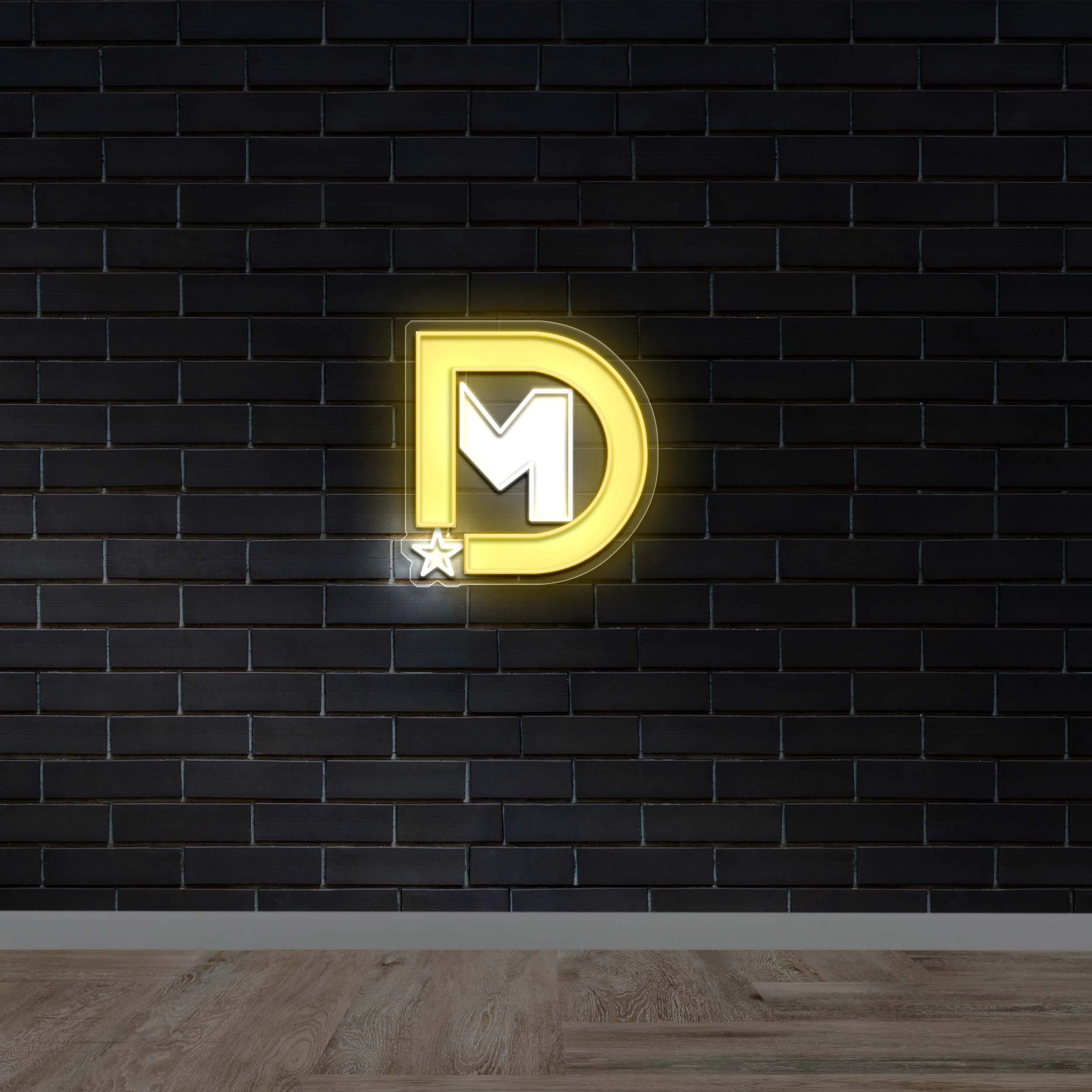 D - Premium Neon Artwork