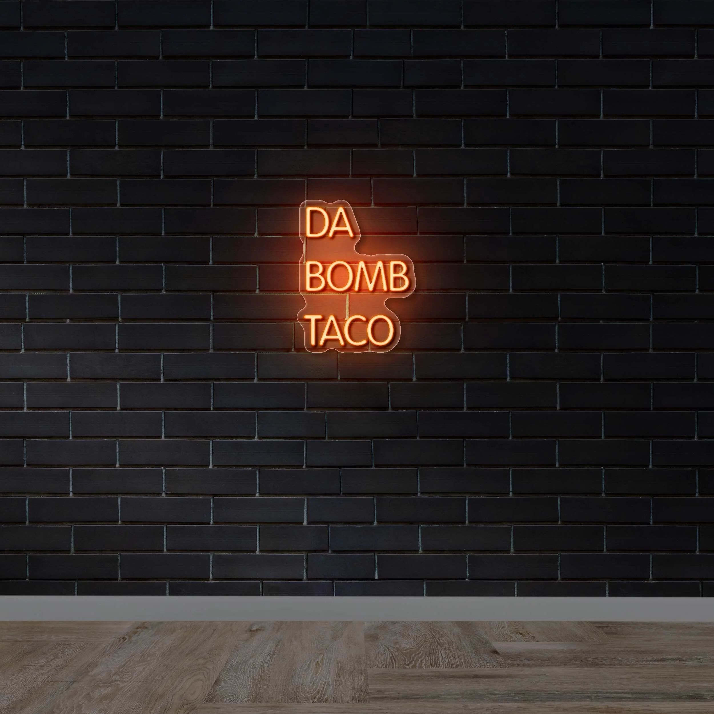 DA BOMB TACO | VAG Rundschrif font - Premium Neon Artwork