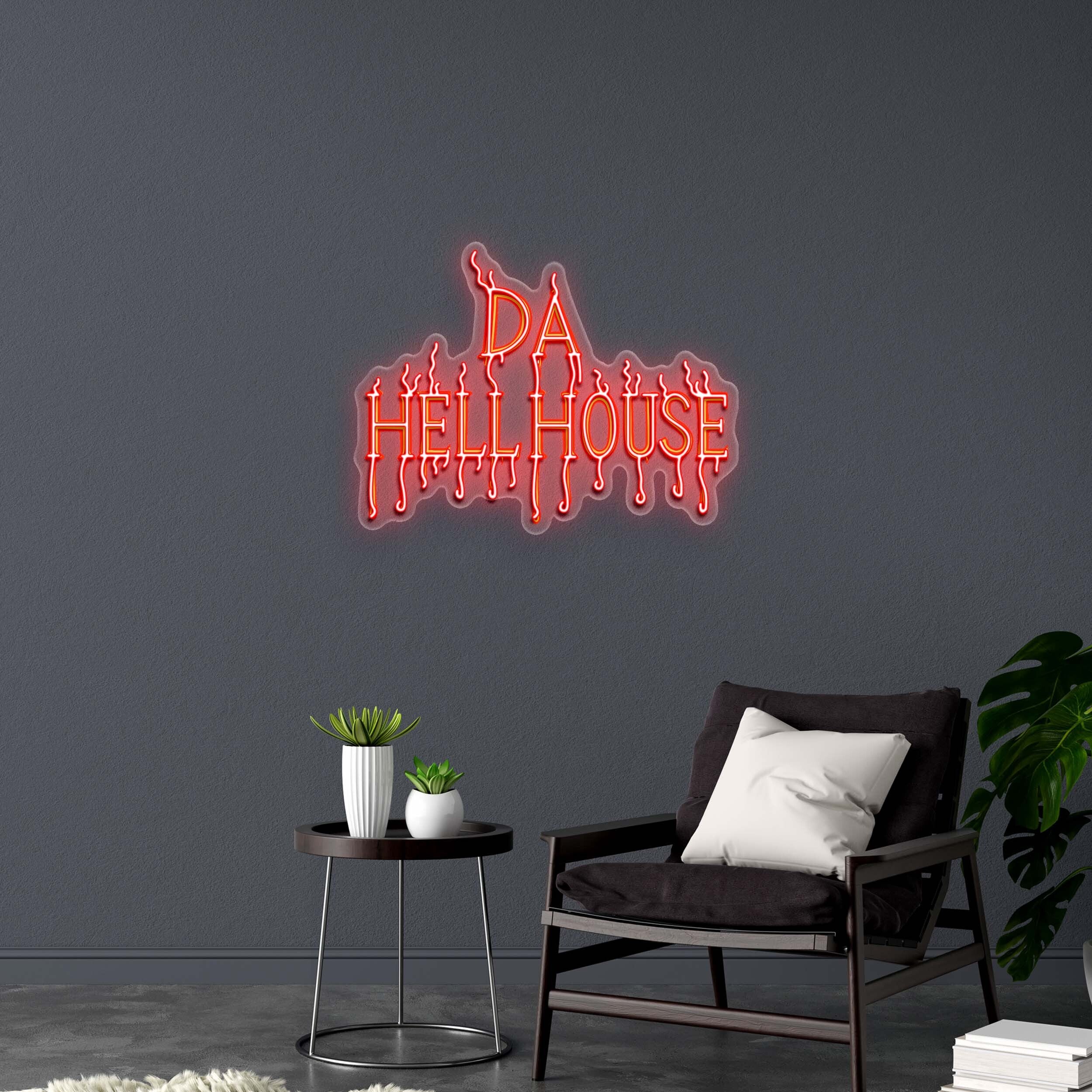 DA HELLHOUSE - Premium Neon Artwork