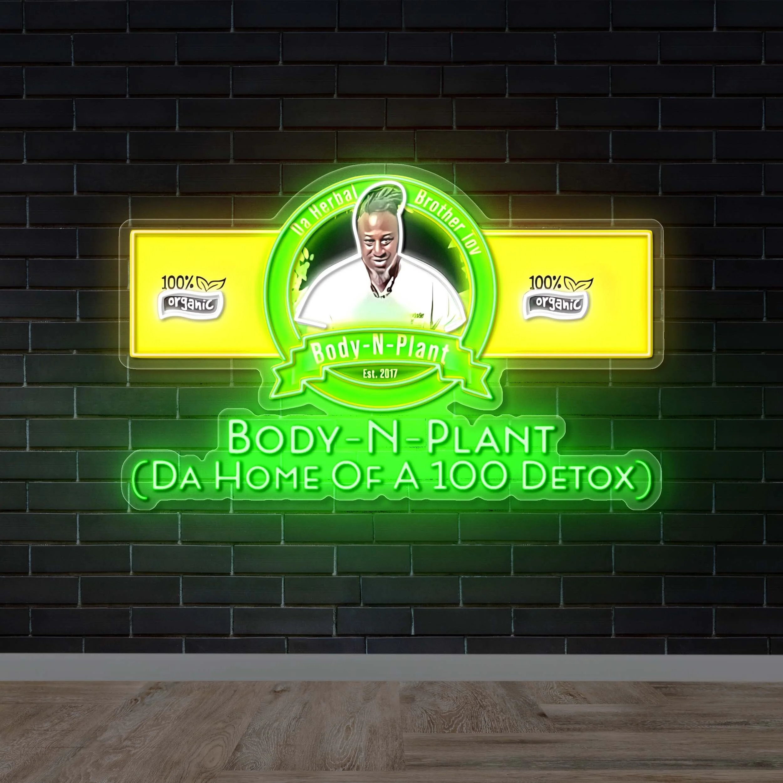 Da Home Of A 100 Detox - Premium Neon Artwork