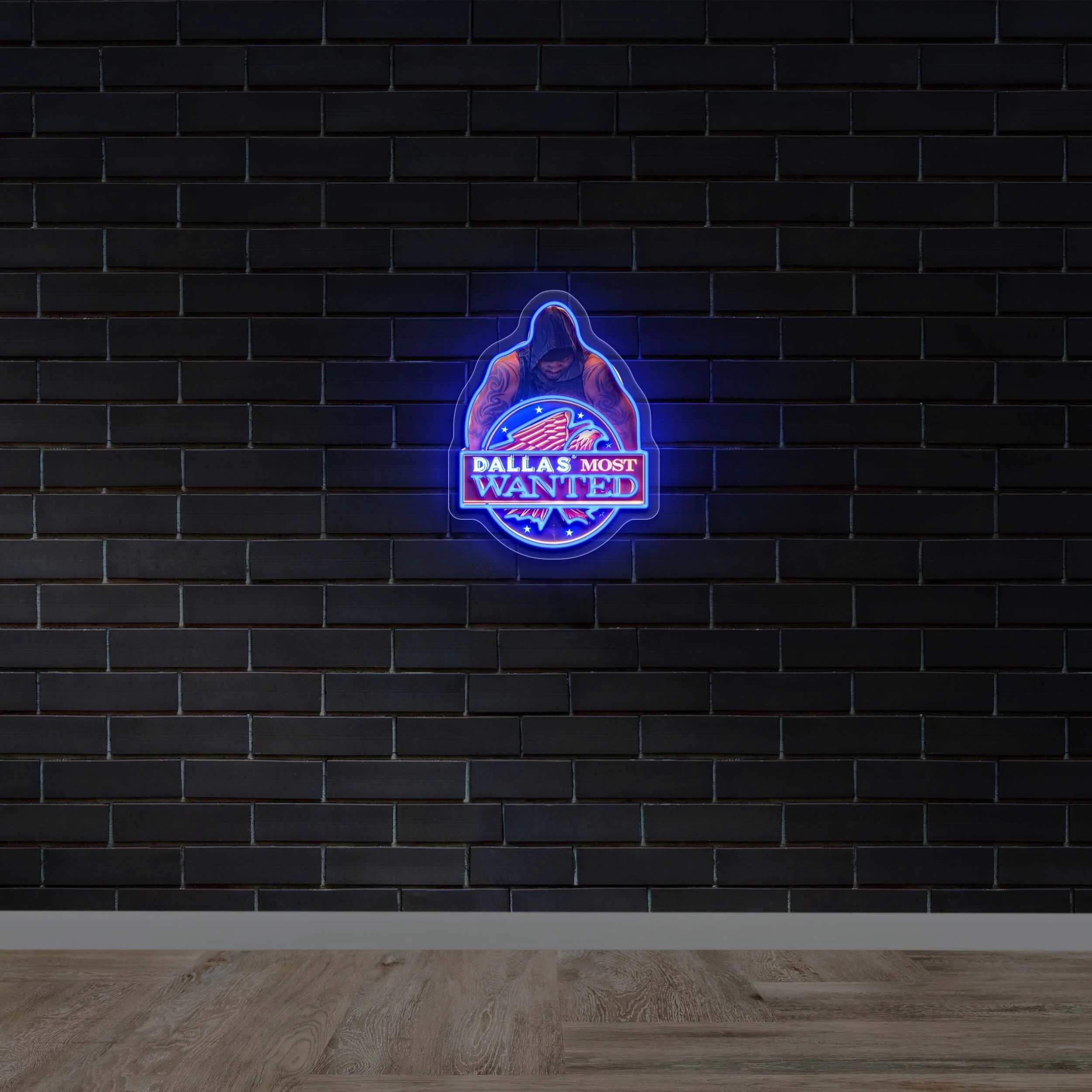 DALLAS MOST WANTED - Premium Neon Artwork
