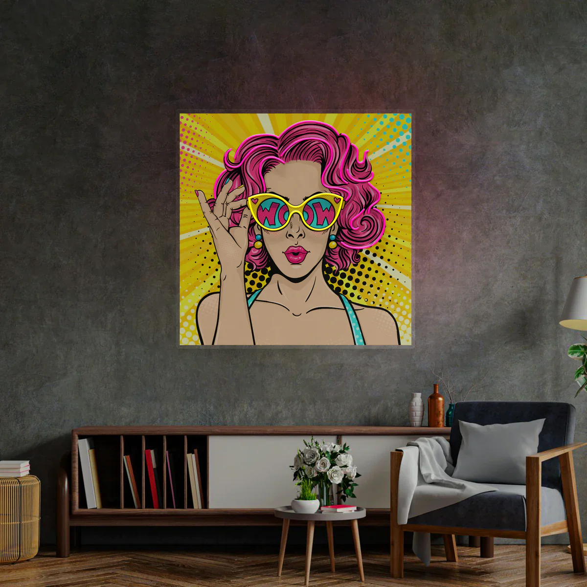 Damn Girl! - Premium Neon Artwork - Image 3