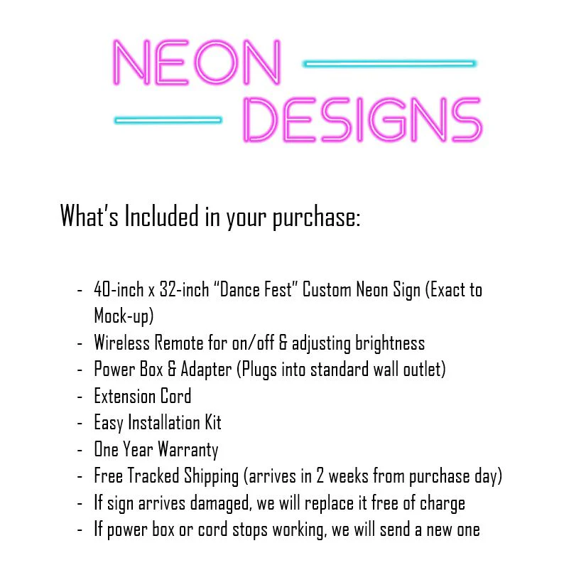 Dance Fest - Premium Neon Artwork - Image 2