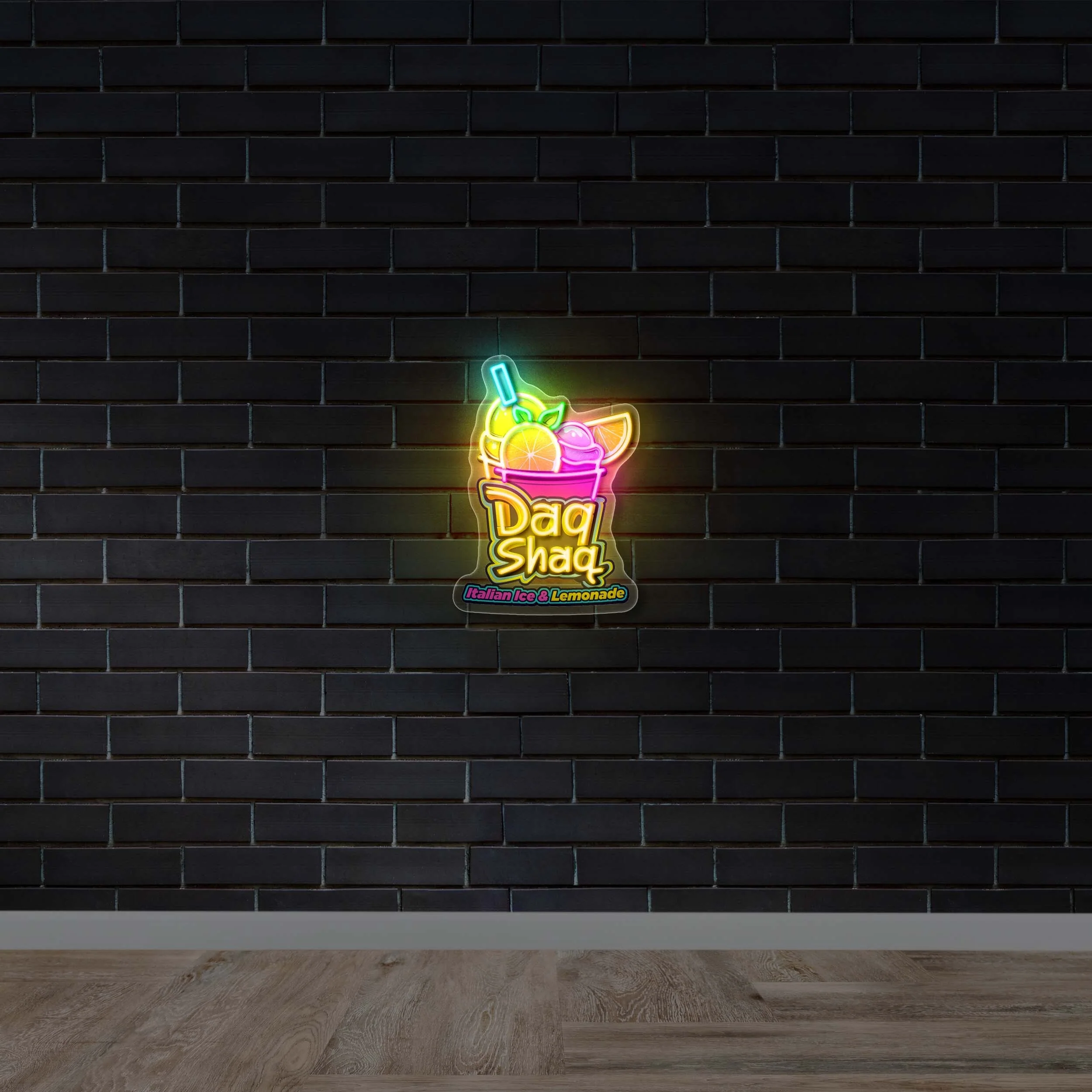 DAQ SHAQ - Premium Neon Artwork