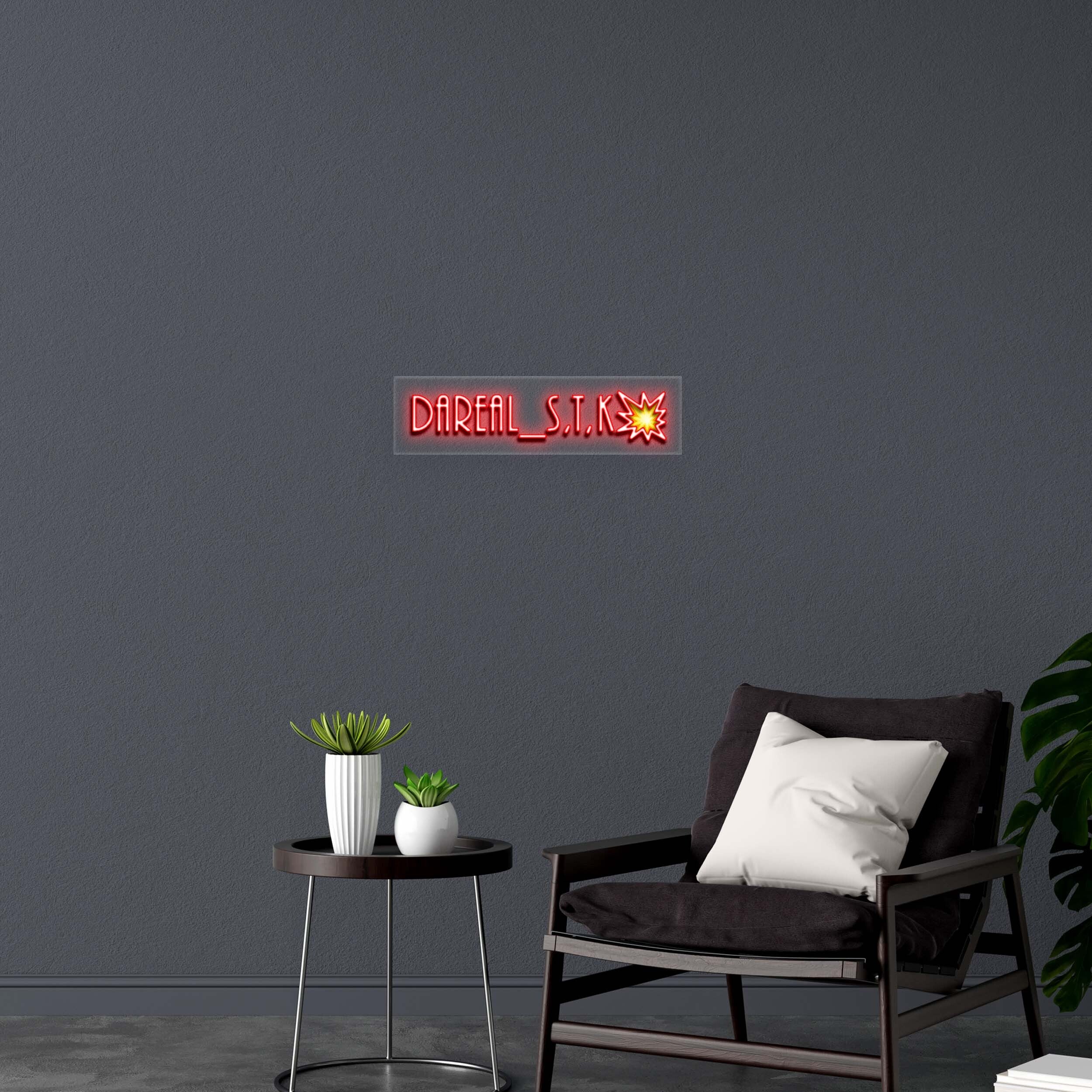 DAREAL_S.T.K - Premium Neon Artwork