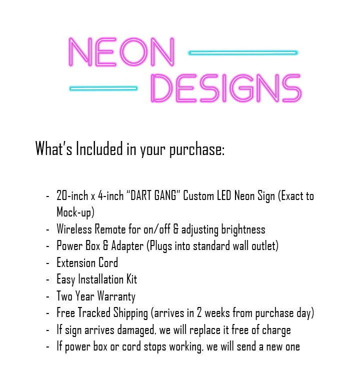 DART GANG - Premium Neon Artwork - Image 2