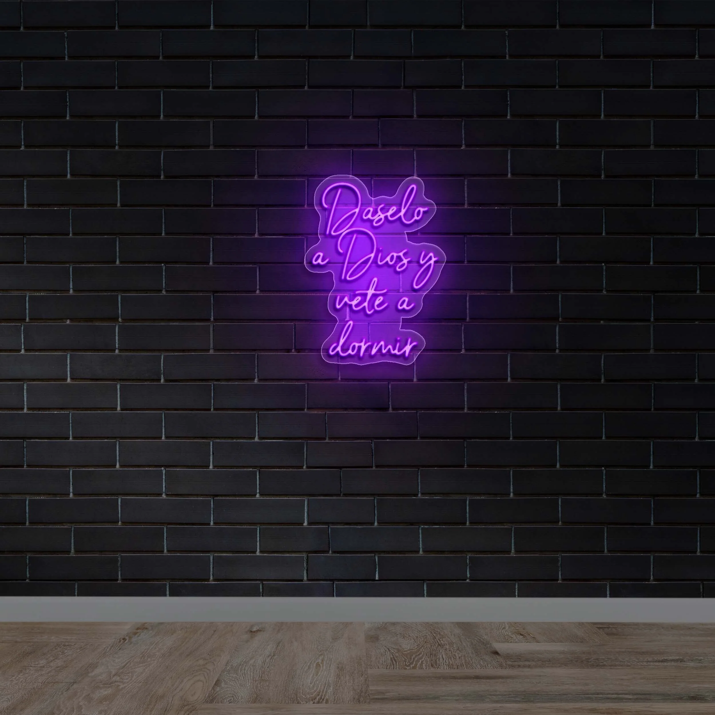 Dáselo a Dios y vete a dormir - Premium Neon Artwork