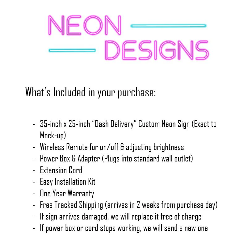 Dash Delivery - Premium Neon Artwork - Image 2