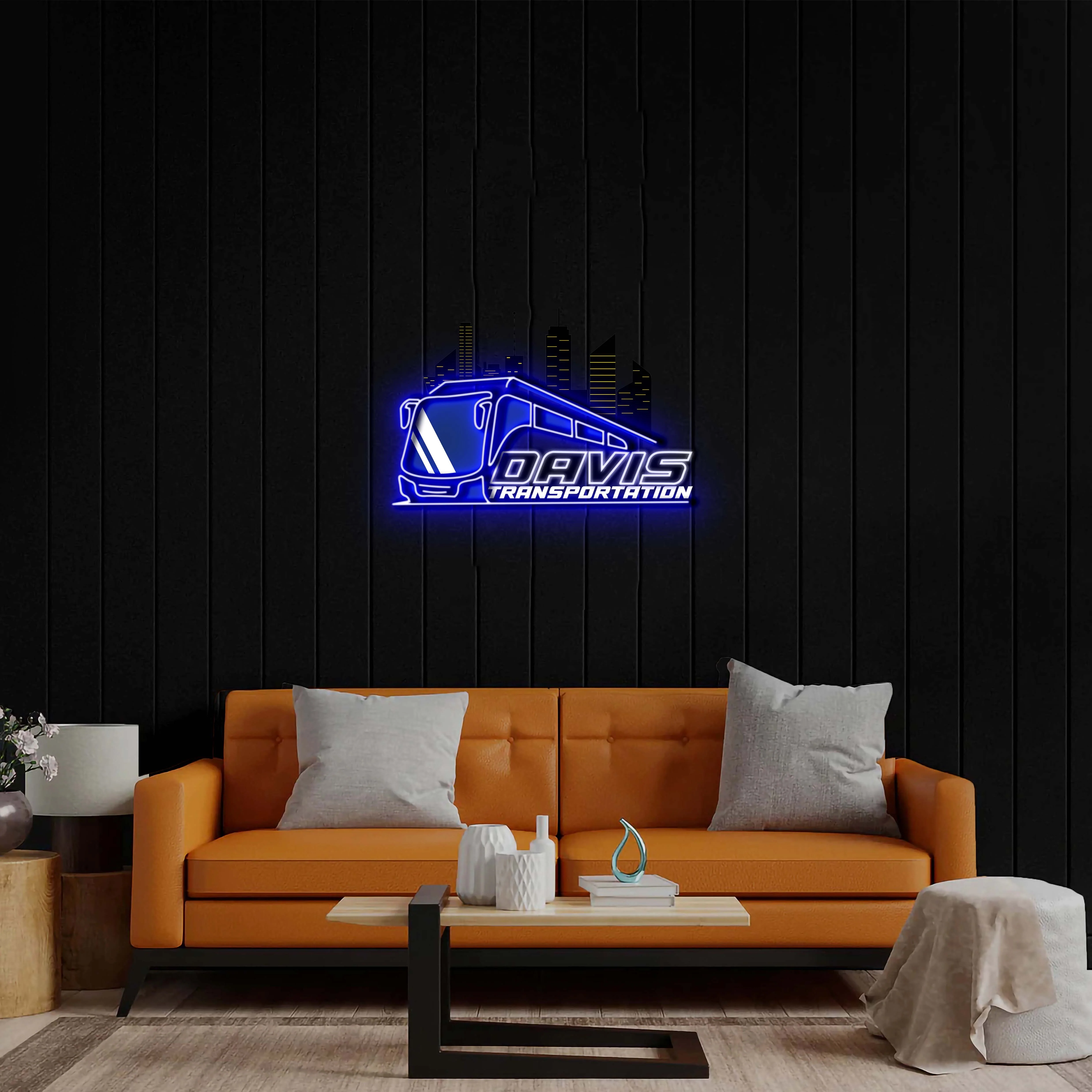 Davis Transportation - Premium Neon Artwork