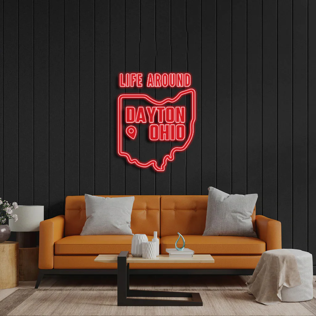Dayton Ohio - Premium Neon Artwork