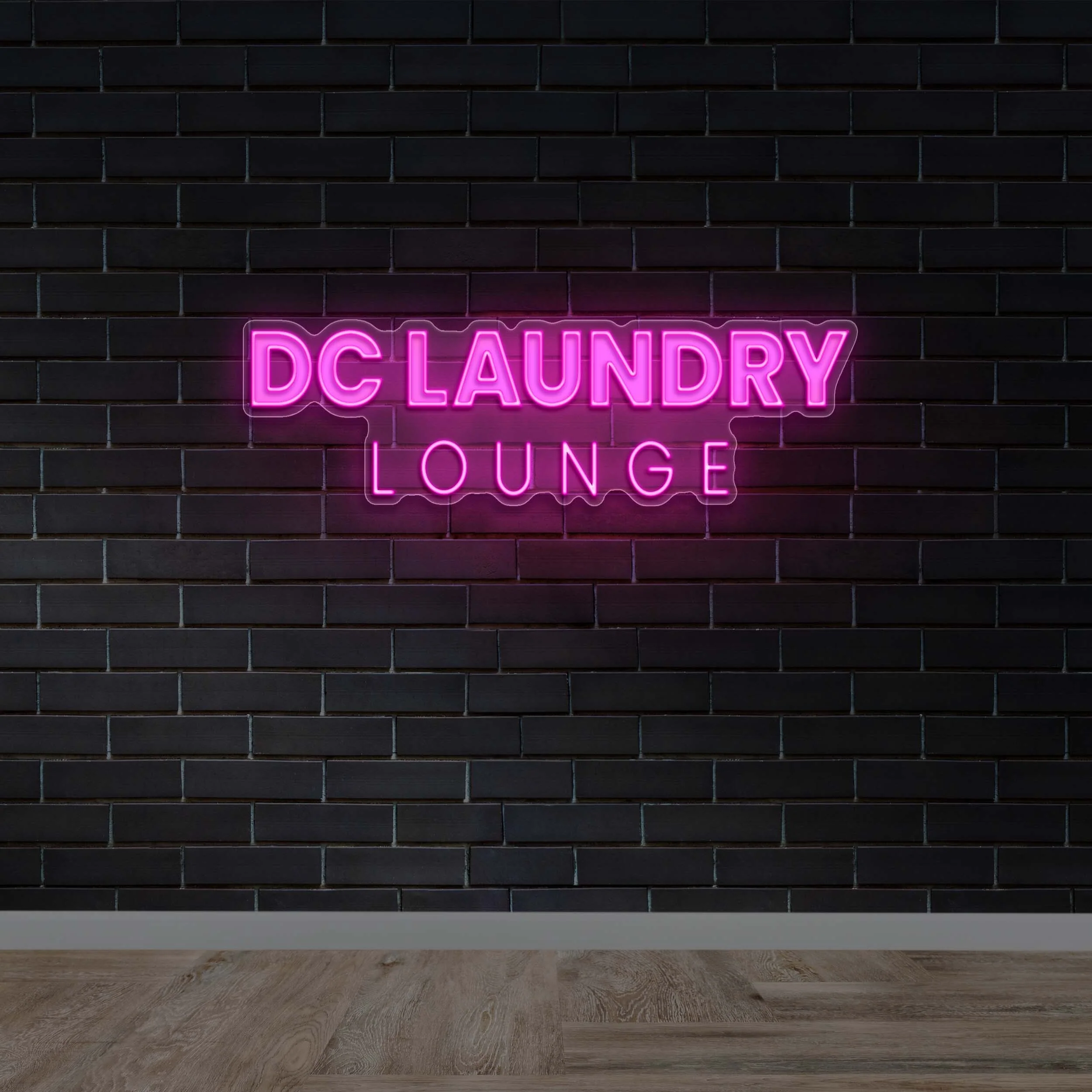 DC LAUNDRY LOUNGE | Text only - Premium Neon Artwork