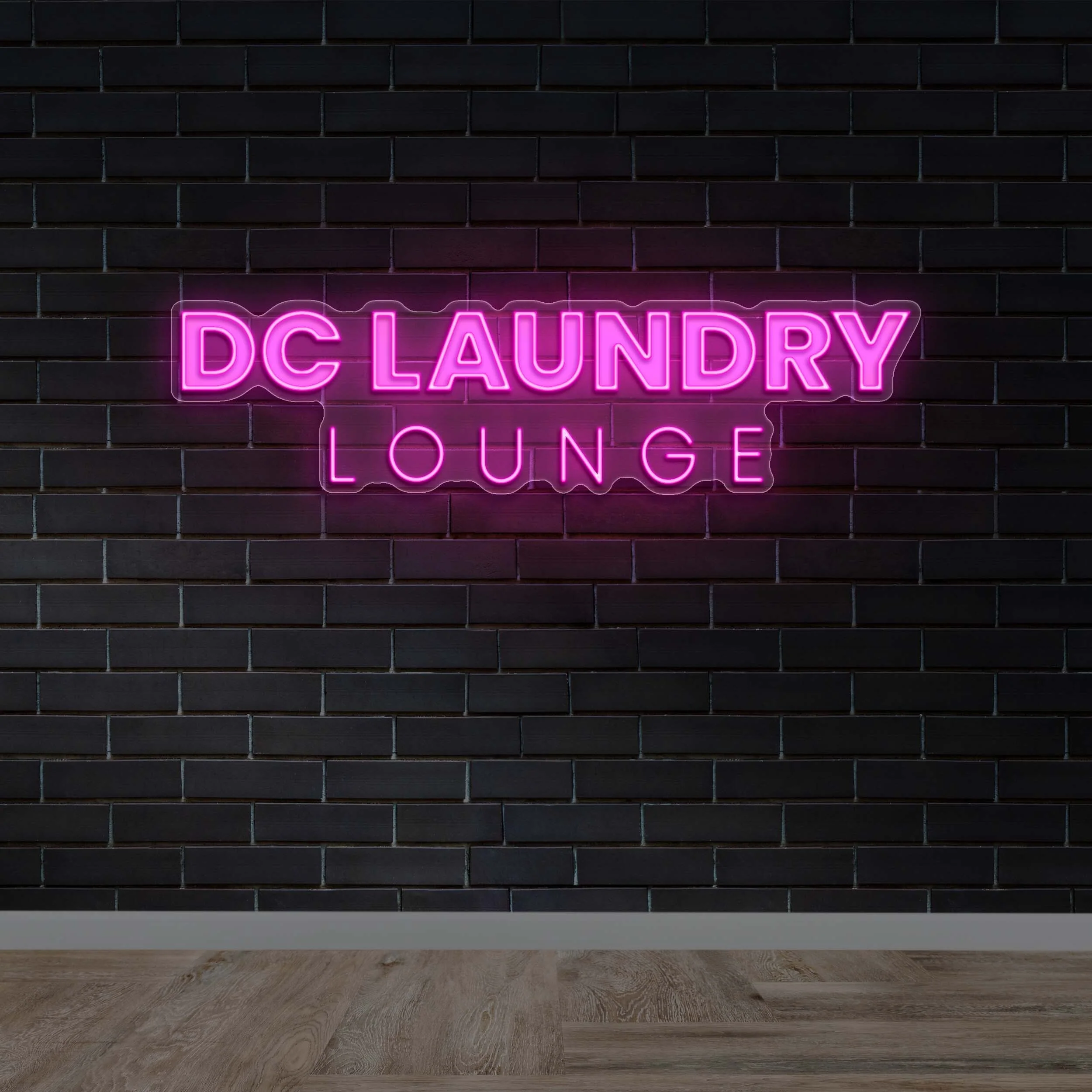 DC LAUNDRY LOUNGE | Text only - Premium Neon Artwork - Image 2