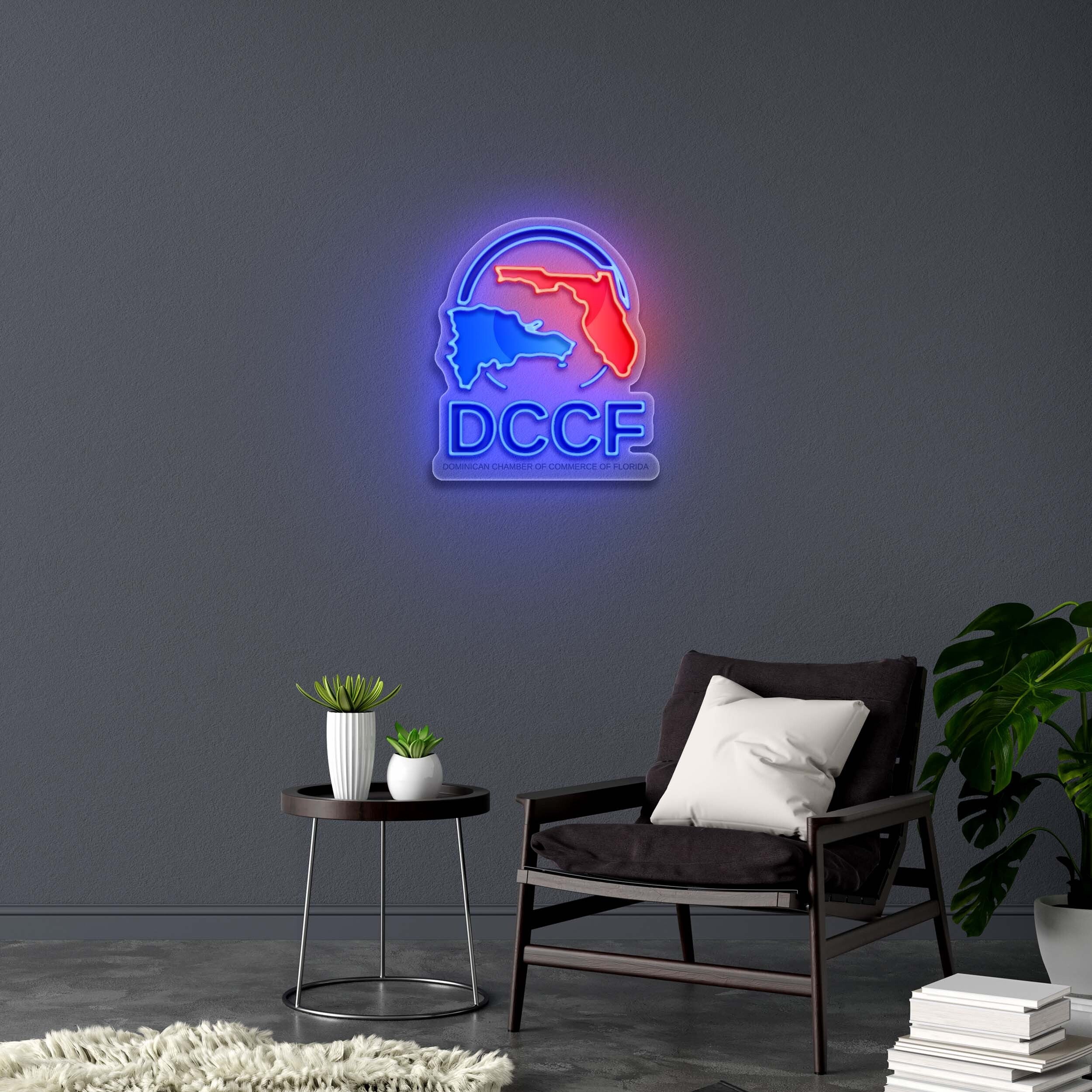 DCCF Logo - Premium Neon Artwork
