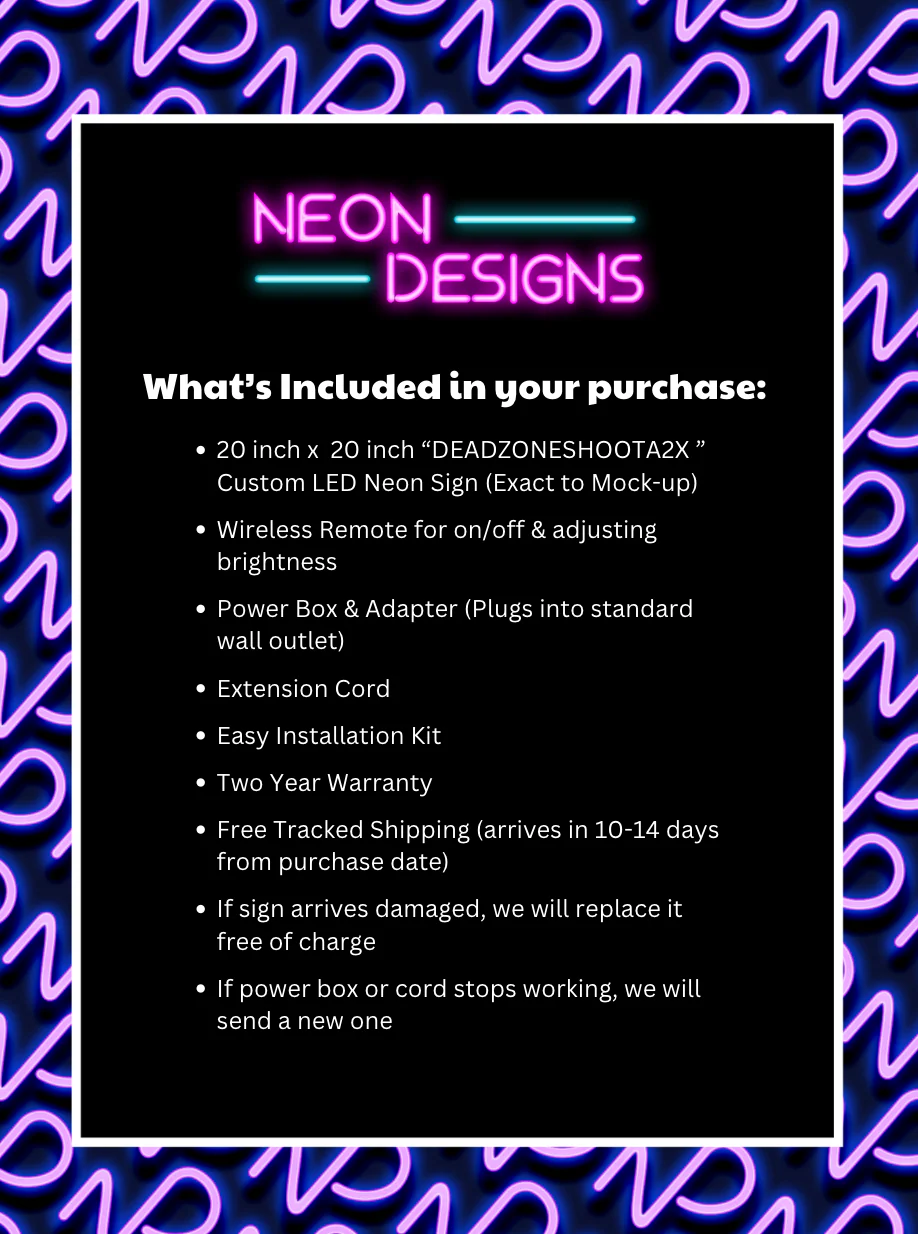 DEADZONESHOOTA2X - Premium Neon Artwork - Image 2