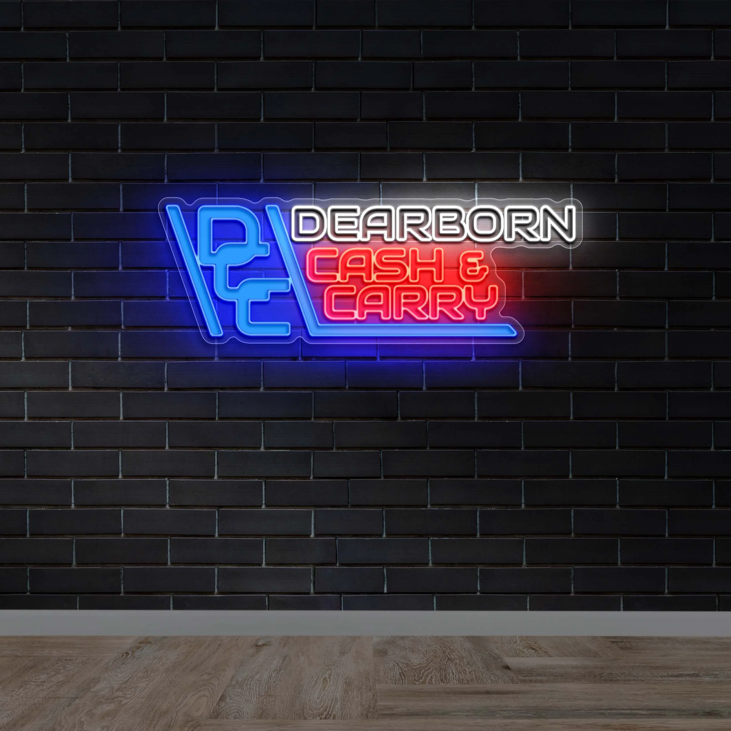 DEARBORN CASH & CARRY - Premium Neon Artwork