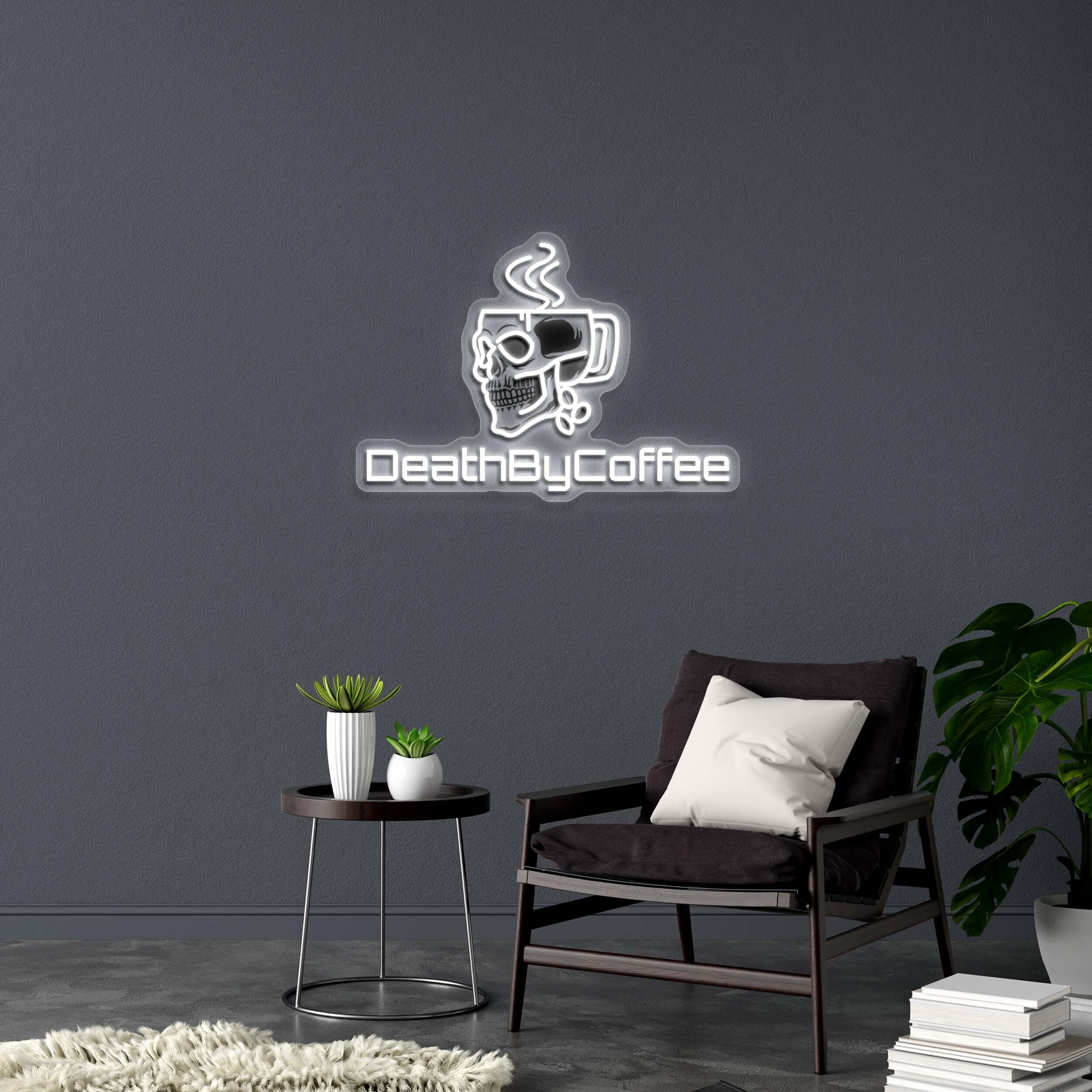 Death by Coffee | 2nd Version - Premium Neon Artwork