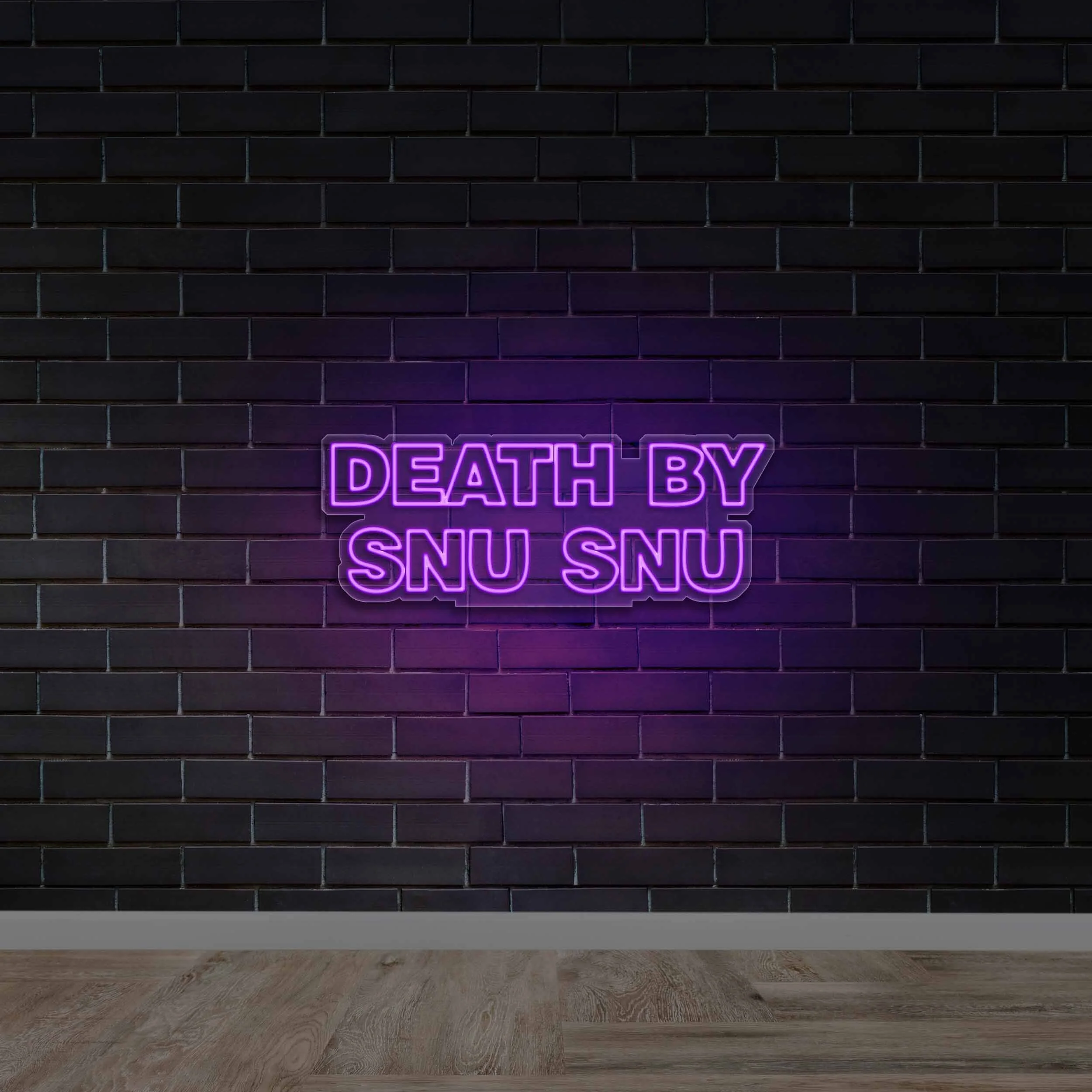 DEATH BY SNU SNU - Premium Neon Artwork