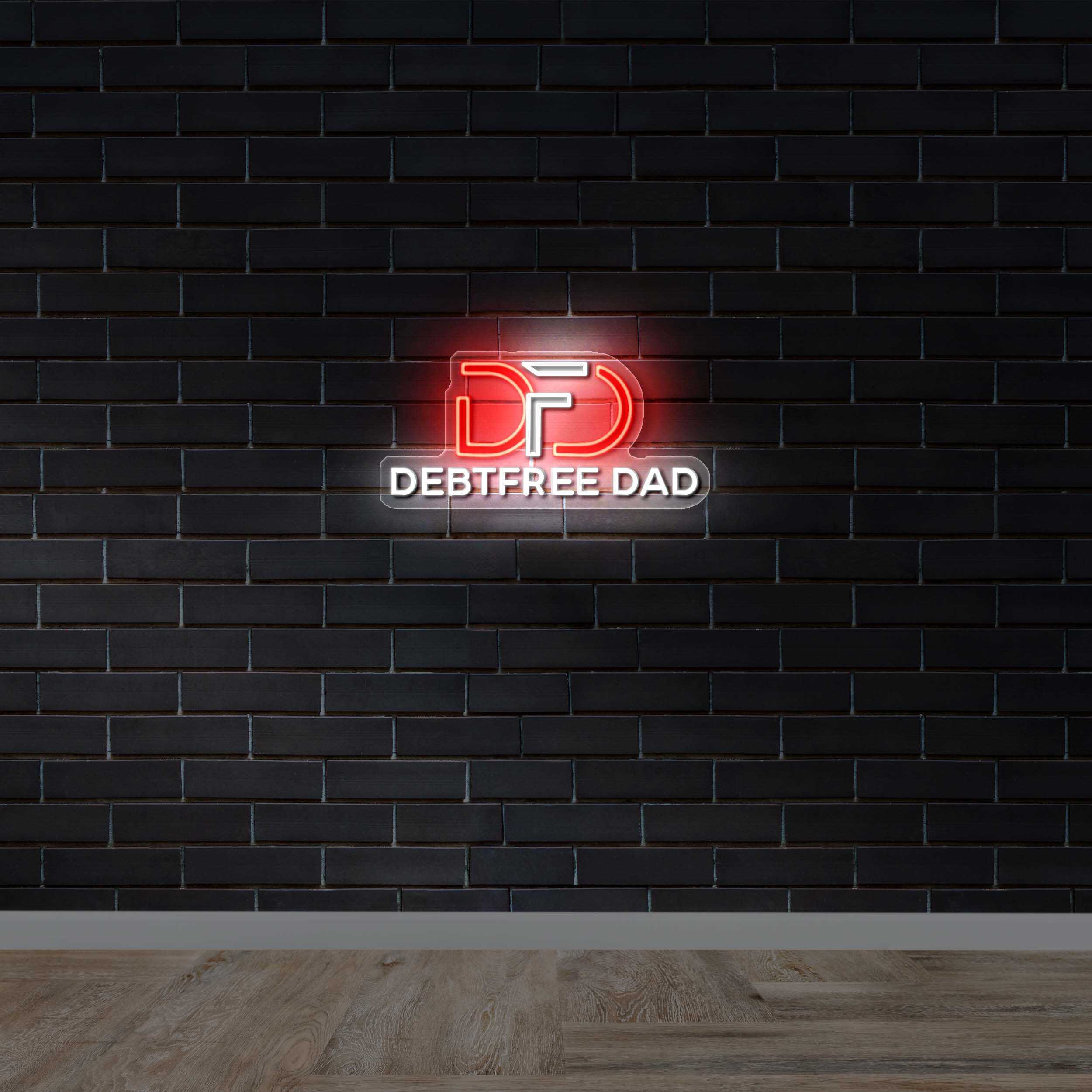 DEBTFREE DAD - Premium Neon Artwork