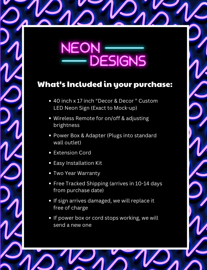 Decor & Decor - Premium Neon Artwork - Image 2