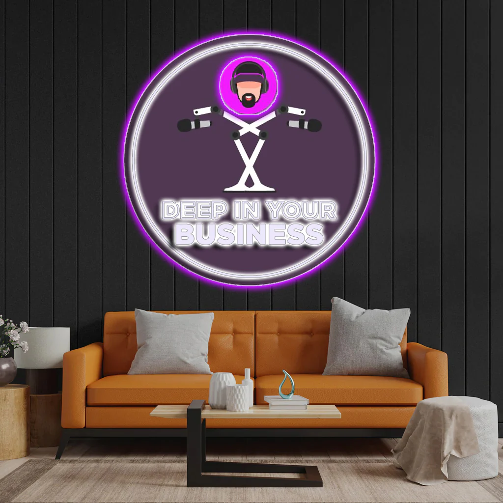 Deep In Your Business - Premium Neon Artwork