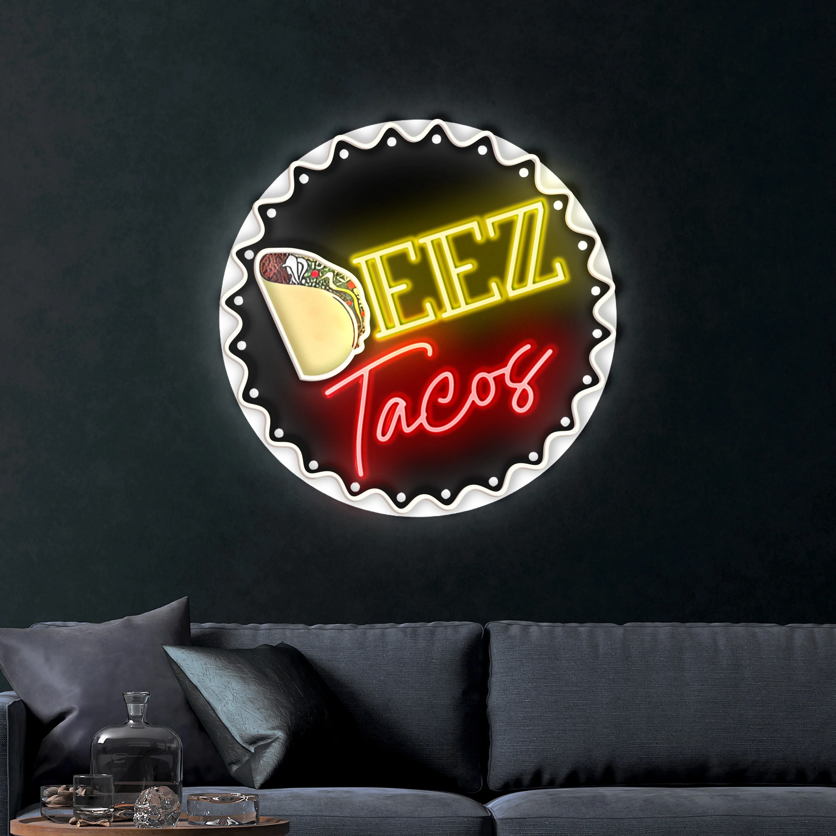 Deez Tacos – Premium Neon Artwork