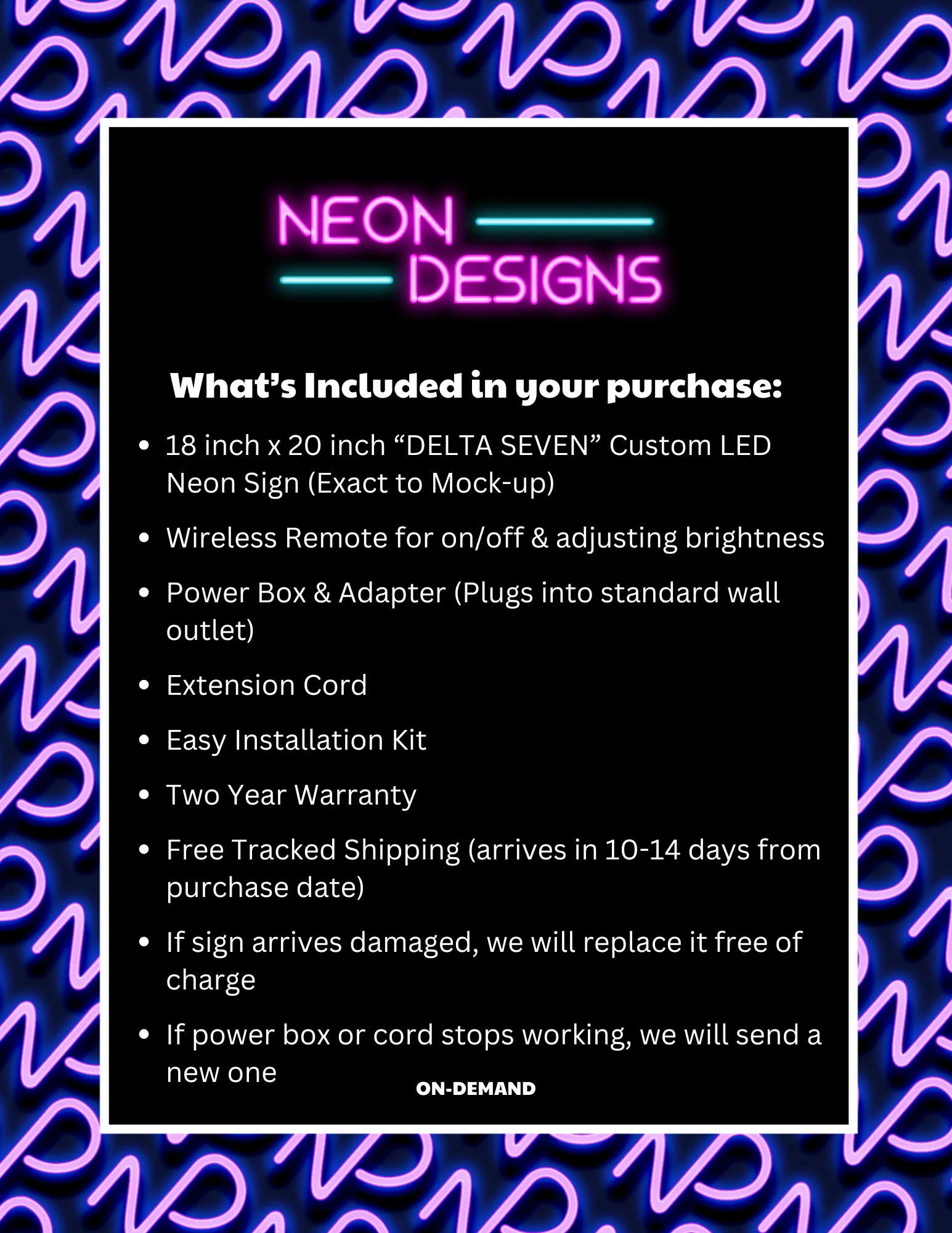DELTA SEVEN -  Premium Neon Artwork - Image 2