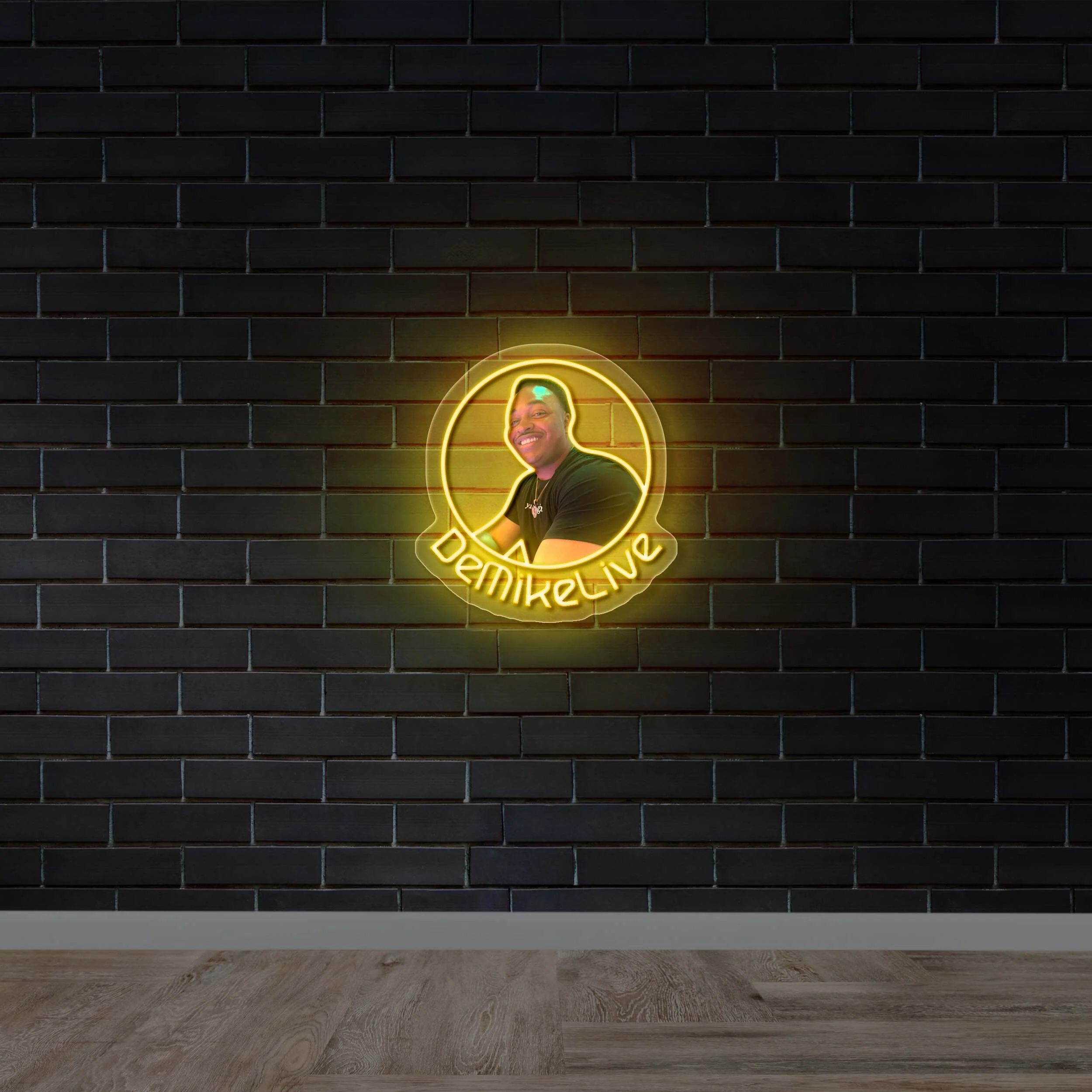 DeMikeLive - Premium Neon Artwork