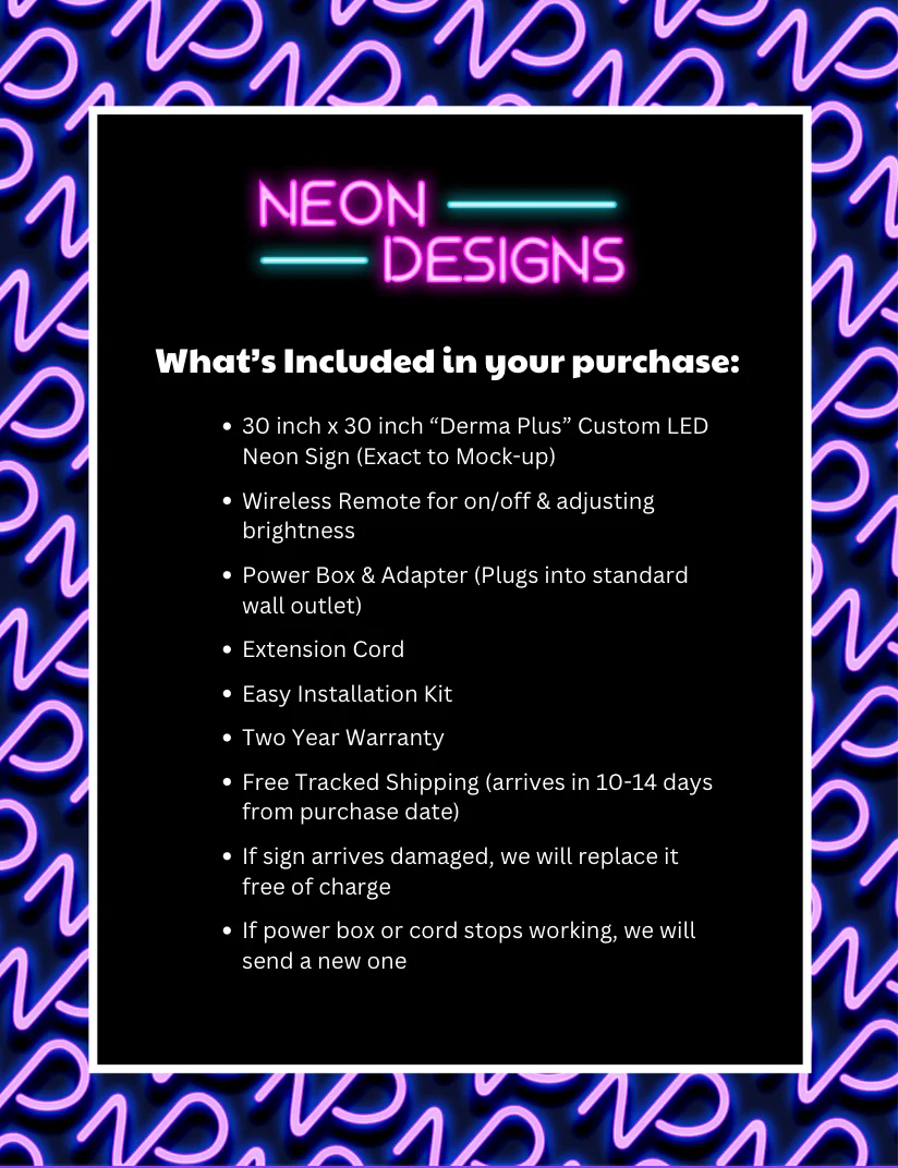 Derma Plus - Premium Neon Artwork - Image 2