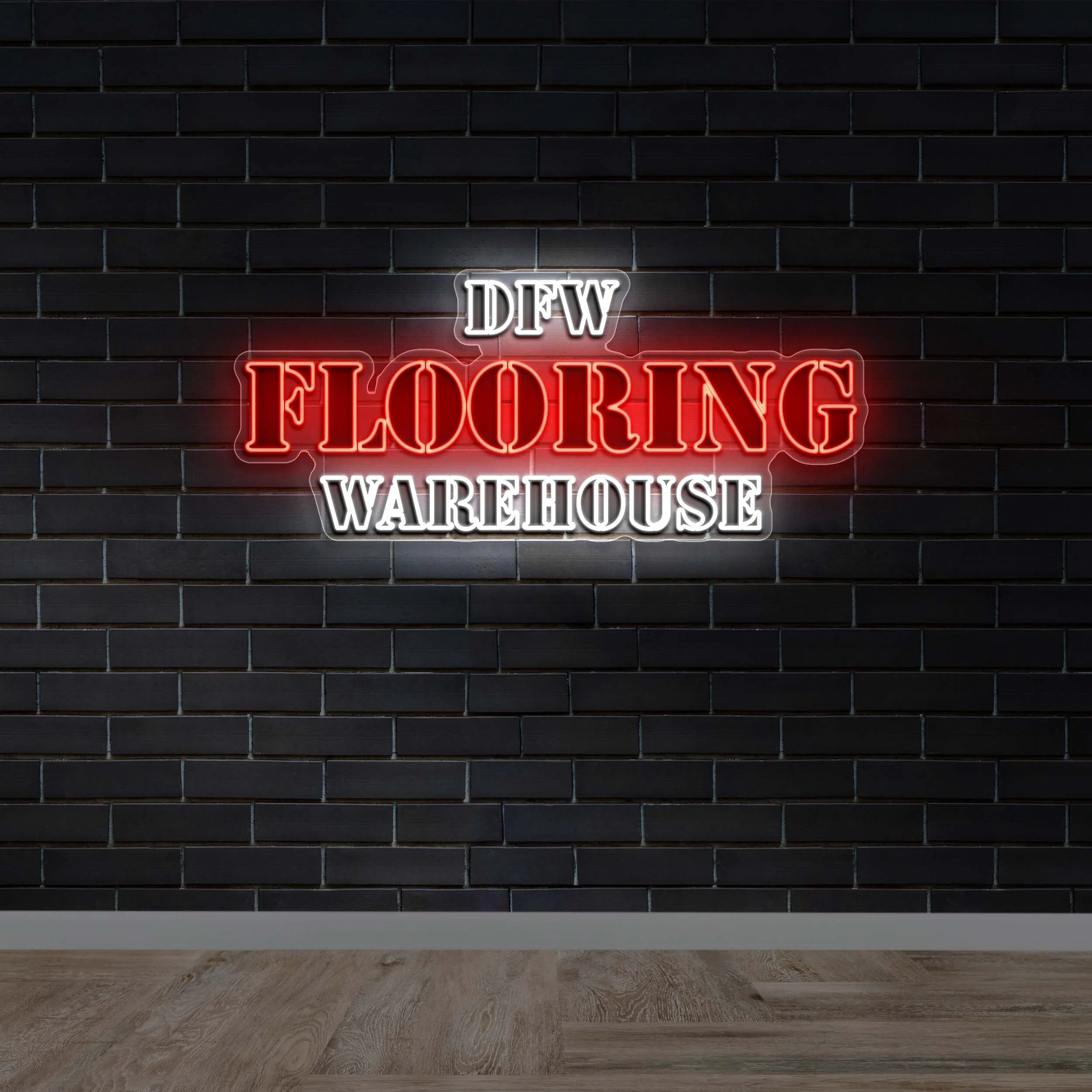 DFW FLOORING WAREHOUSE - Premium Neon Artwork