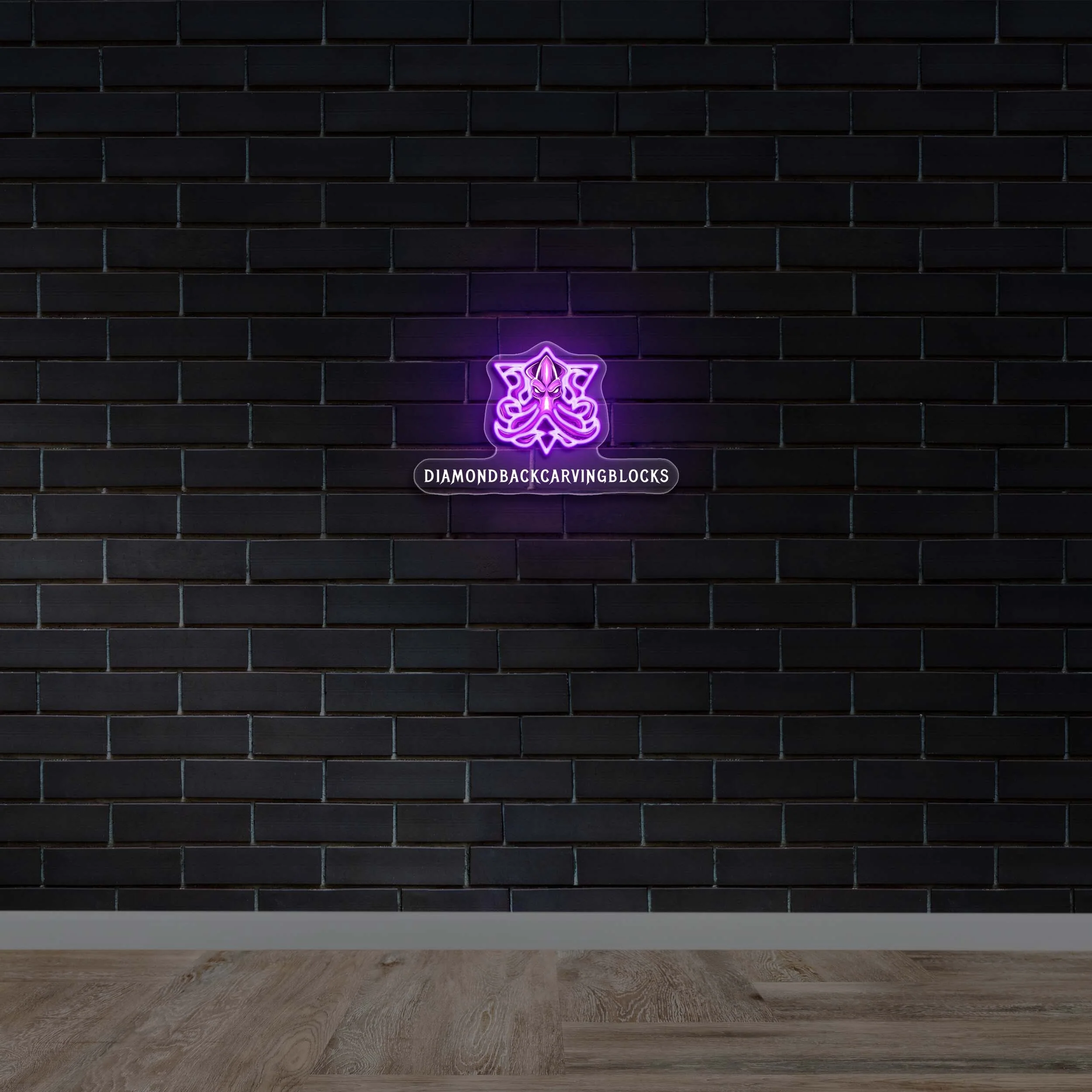 DIAMONDBACKCARVINGBLOCKS - Premium Neon Artwork