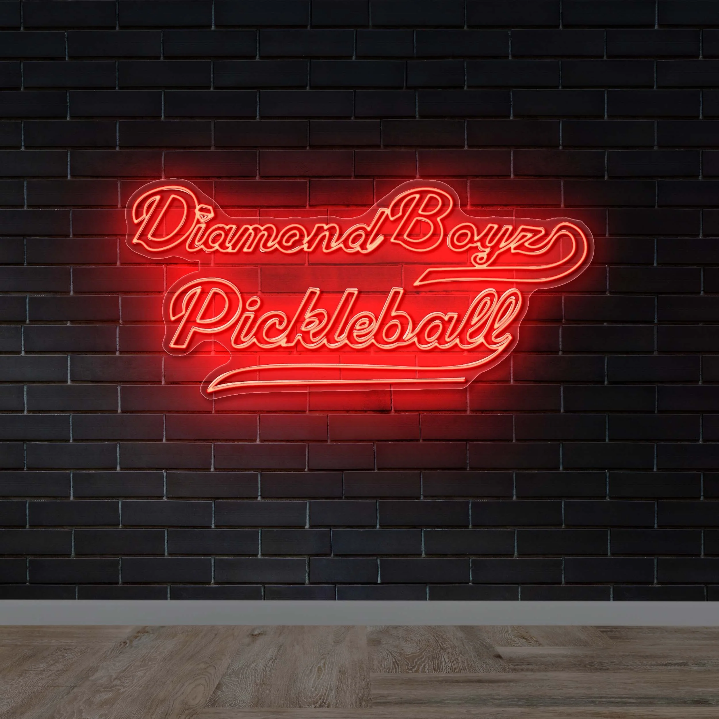 DIAMONDBOYZ PICKLEBALL (2nd version) - Premium Neon Artwork - Image 3