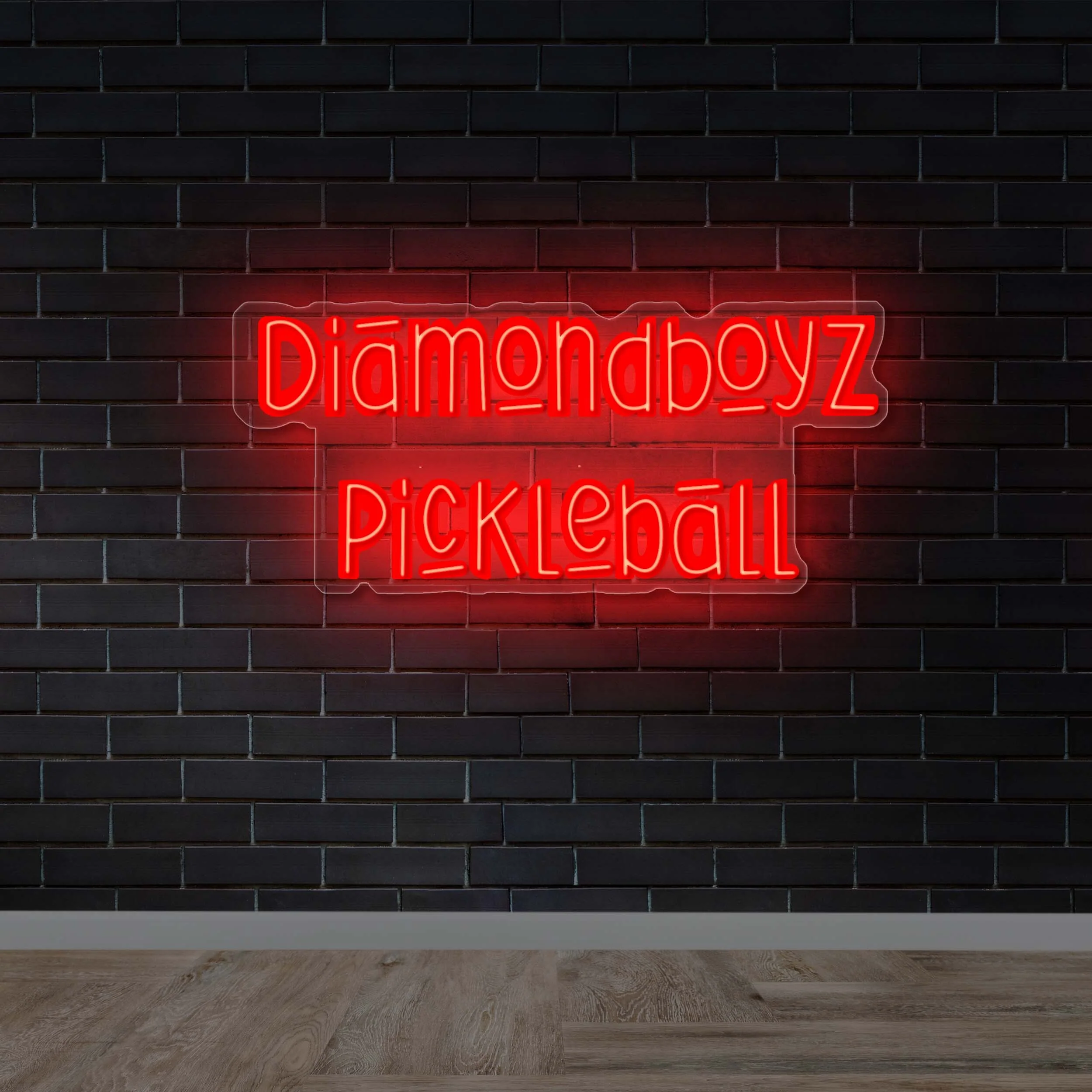 DIAMONDBOYZ PICKLEBALL (single-tubed version) - Premium Neon Artwork - Image 2