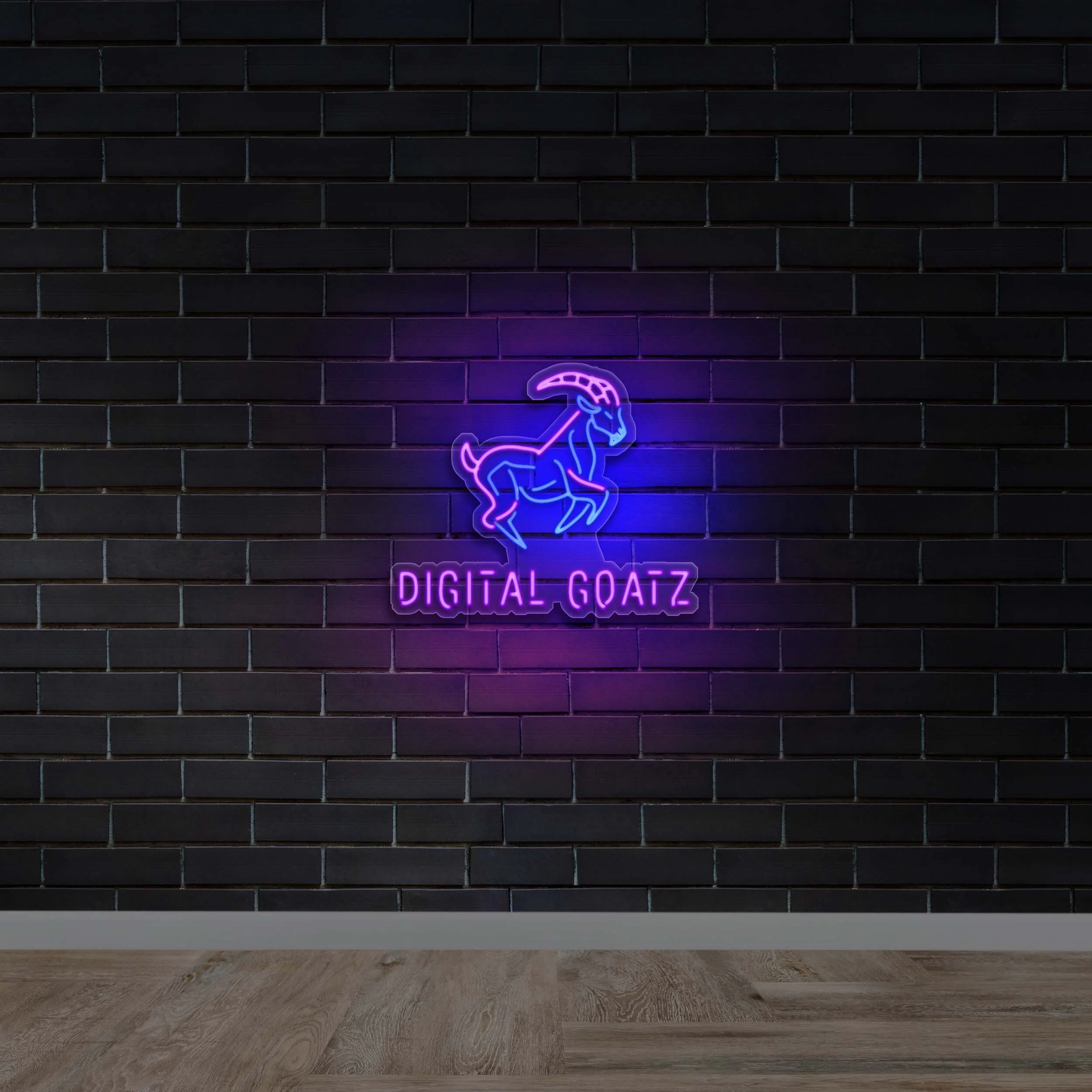 DIGITAL GOATZ - Premium Neon Artwork