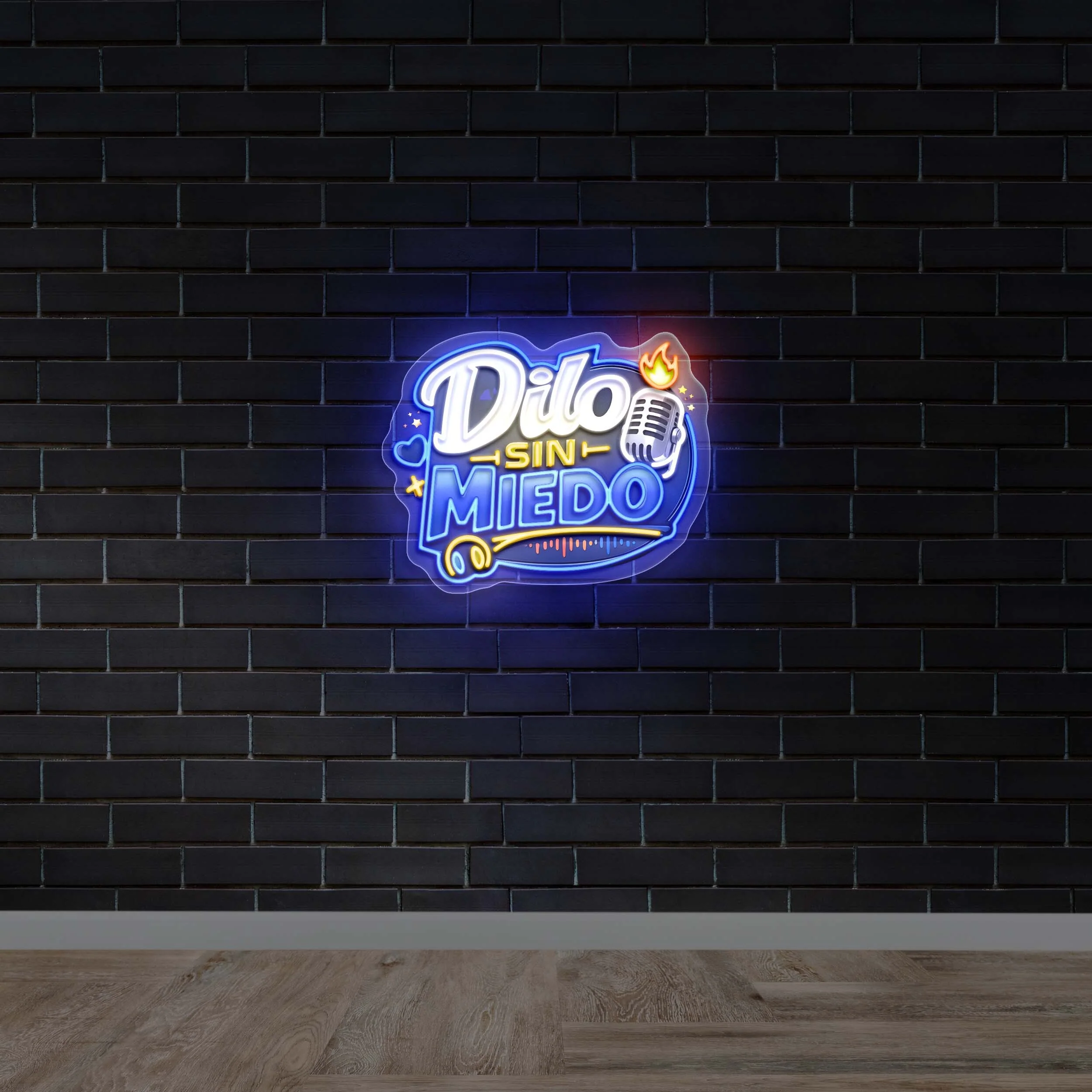 Dilo Sin Miedo - Premium Neon Artwork