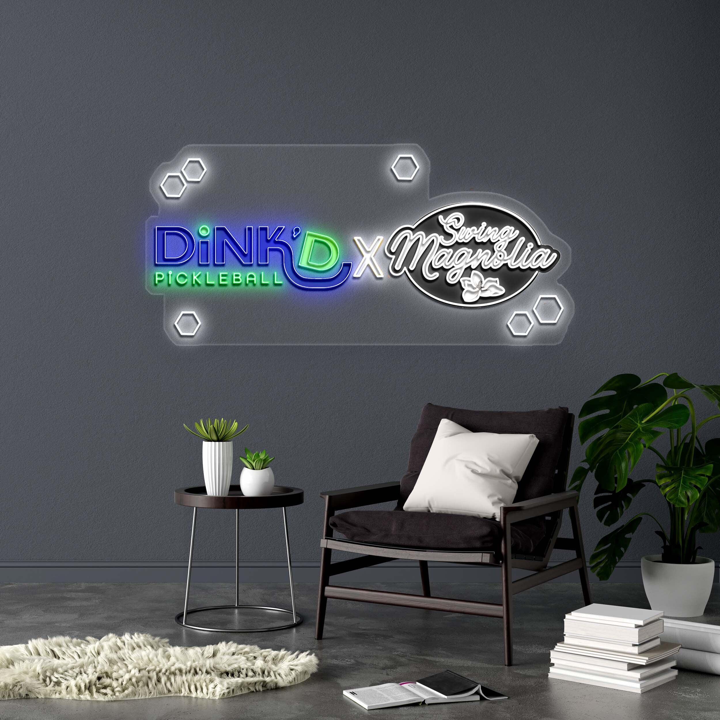 DiNK'D  X Swing Magnolia - Premium Neon Artwork