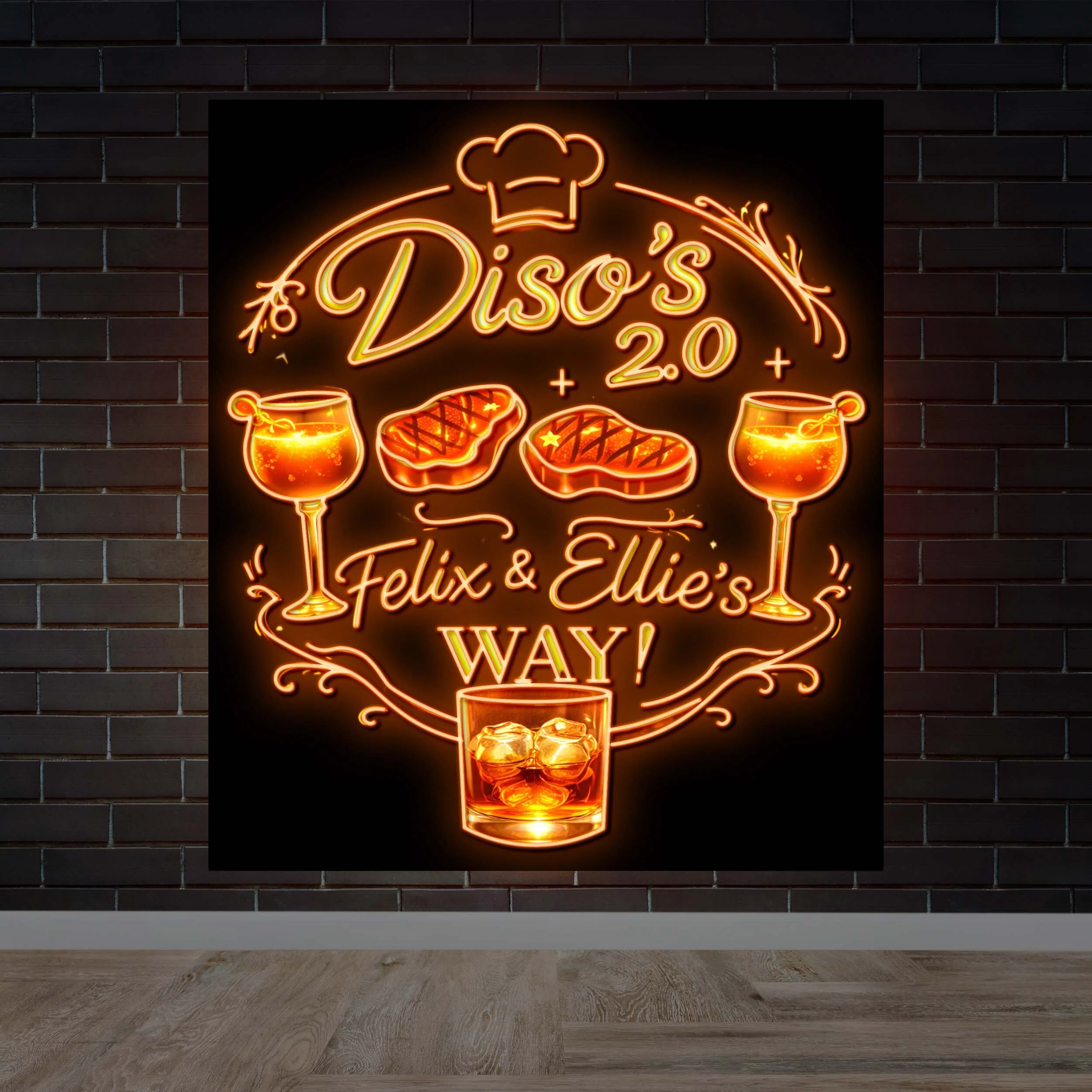 Diso's 2.0 - Premium Neon Artwork