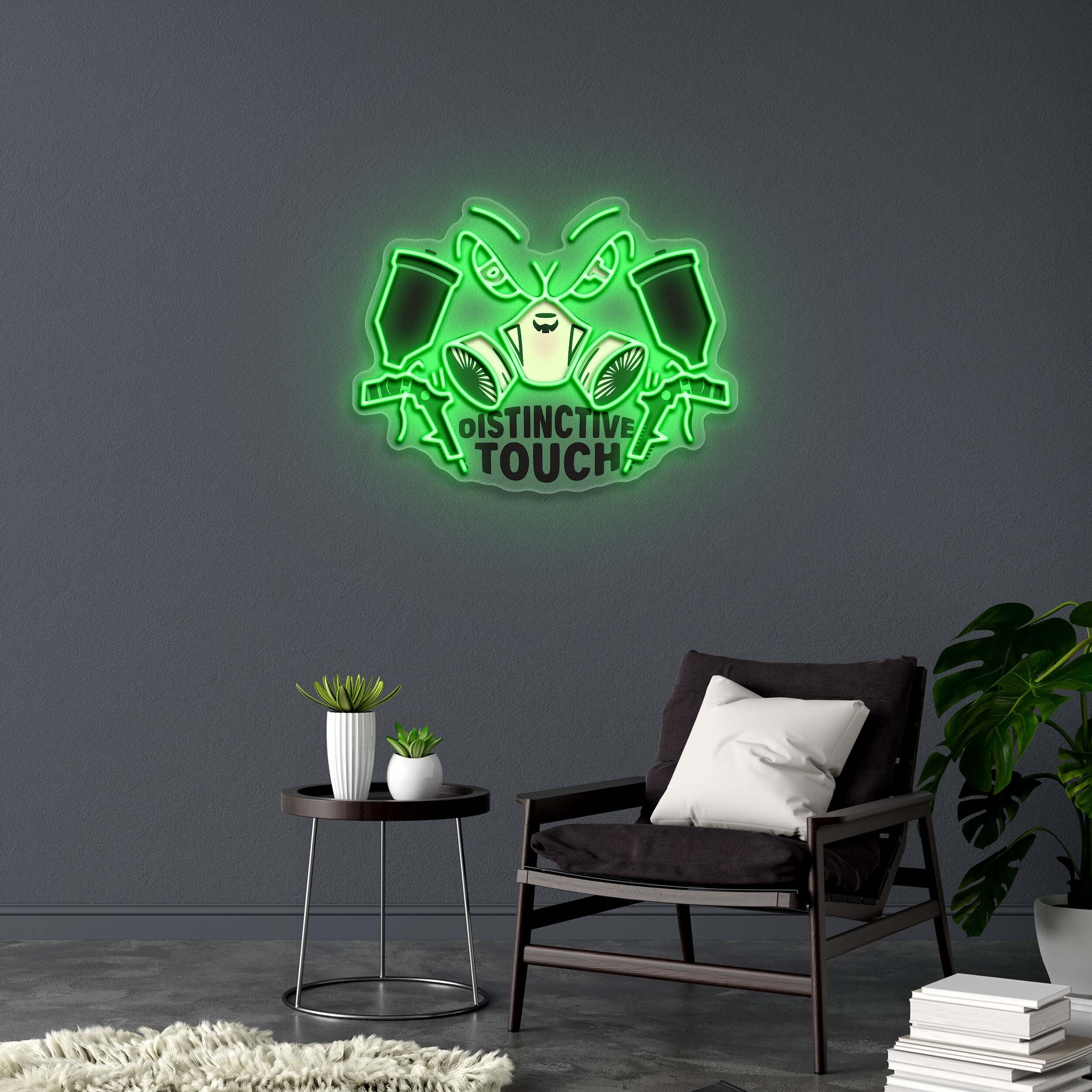 DISTINCTIVE TOUCH - Premium Neon Artwork