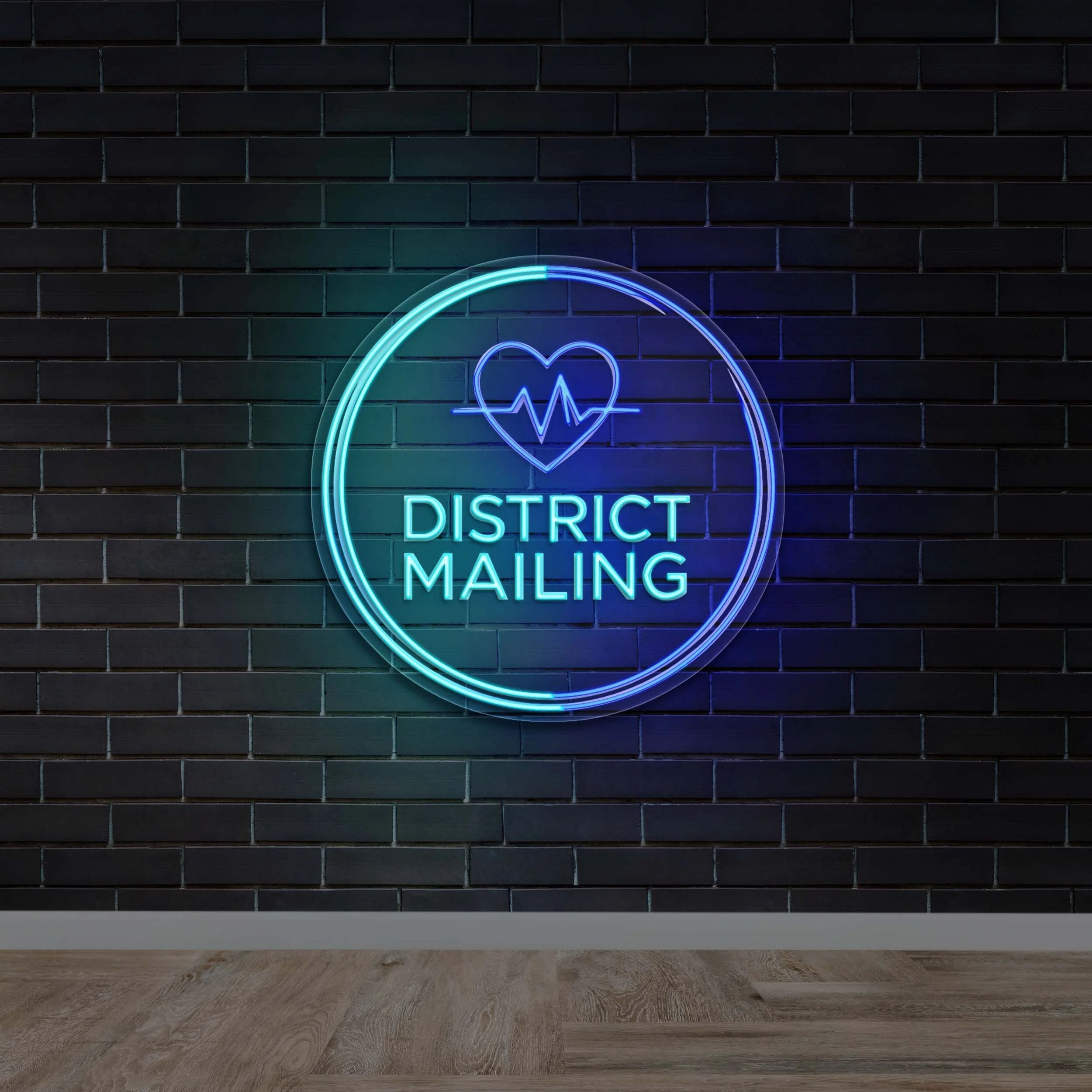 District Mailing - Premium Neon Artwork