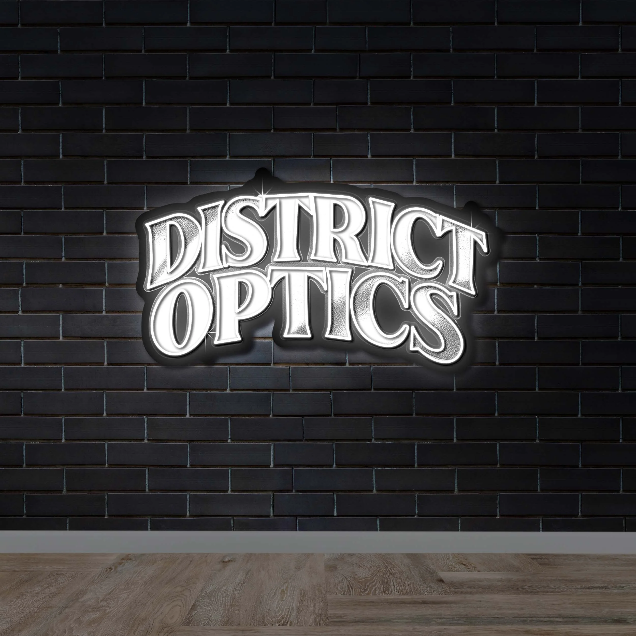 DISTRICT OPTICS - Premium Neon Artwork
