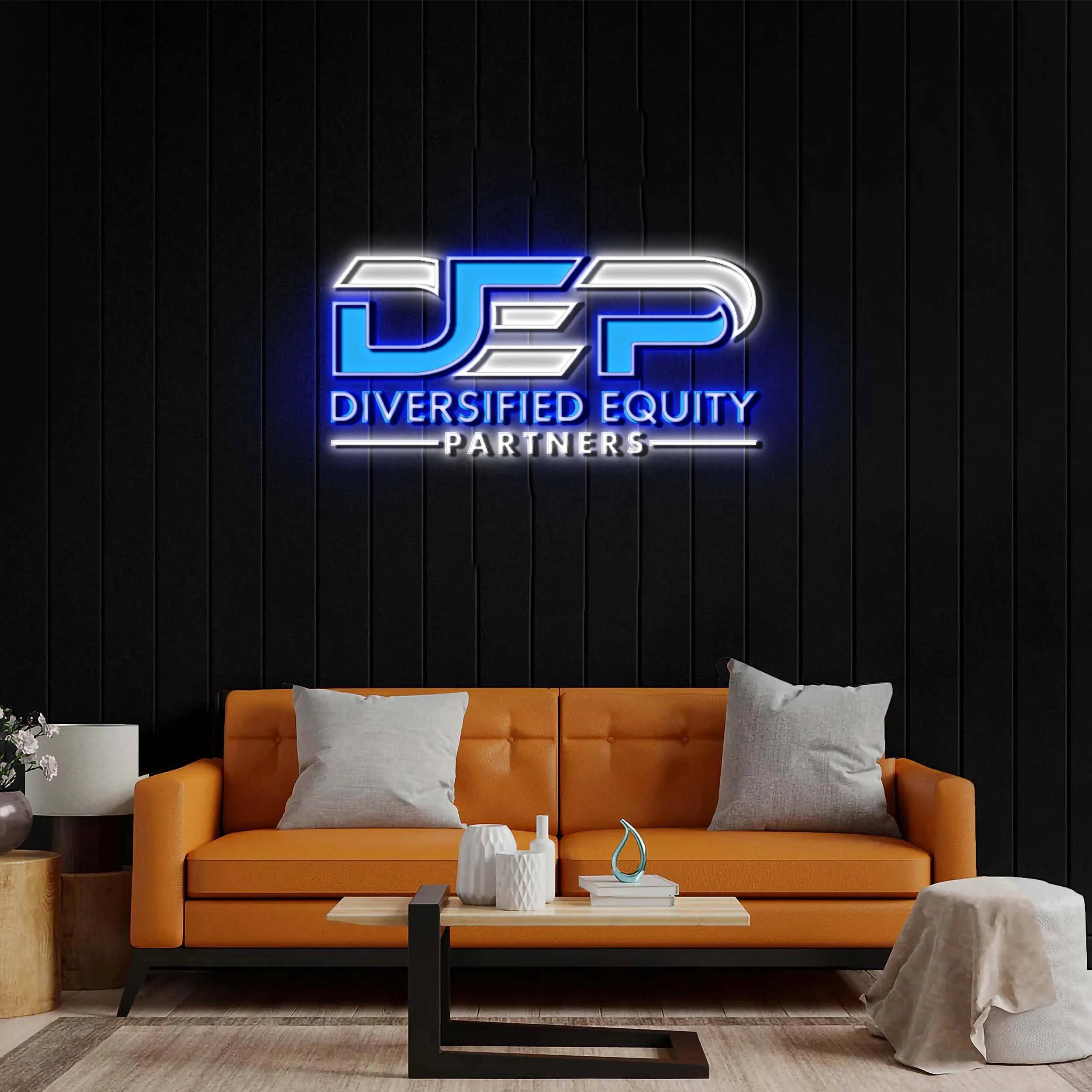 Diversified Equity - Premium Neon Artwork