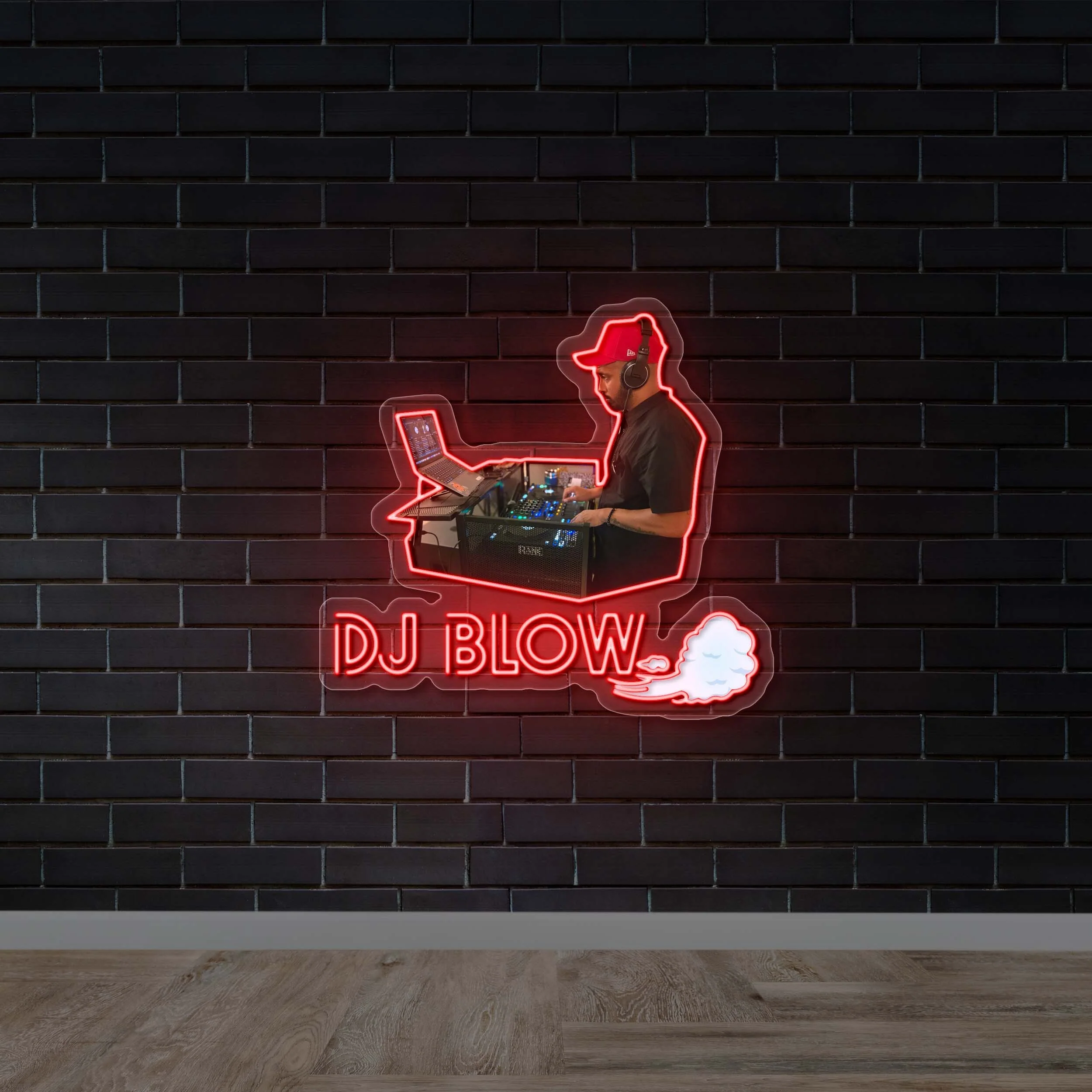 DJ BLOW - Premium Neon Artwork