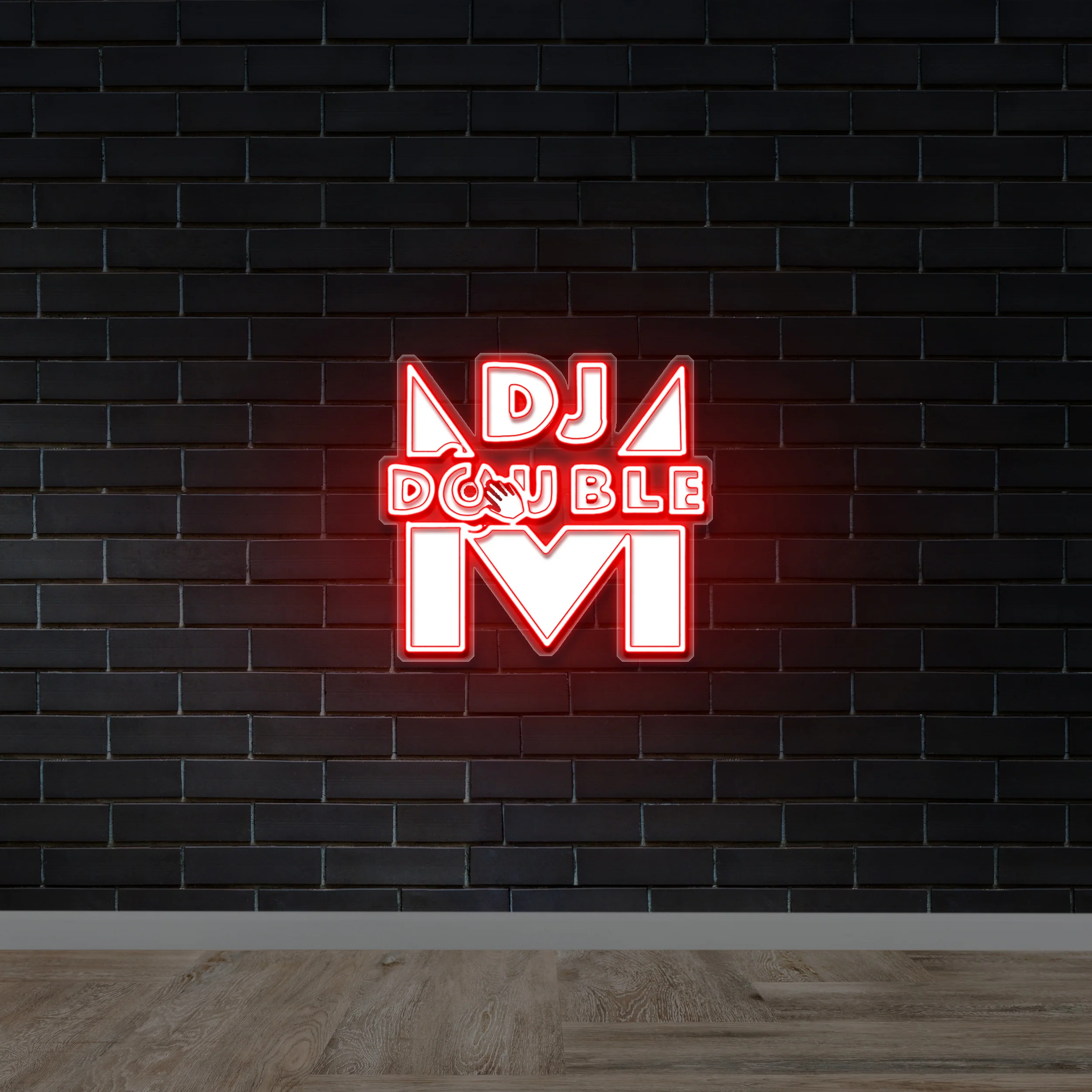 DJ DOUBLE M - Premium Neon Artwork