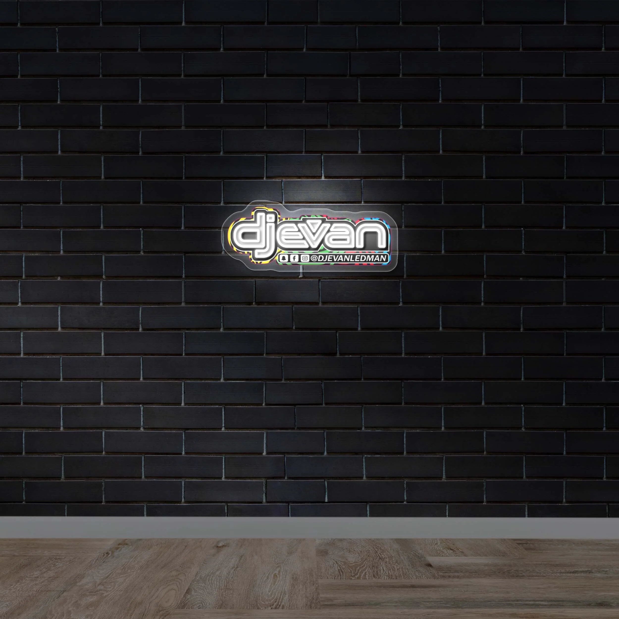 DJ EVAN - Premium Neon Artwork