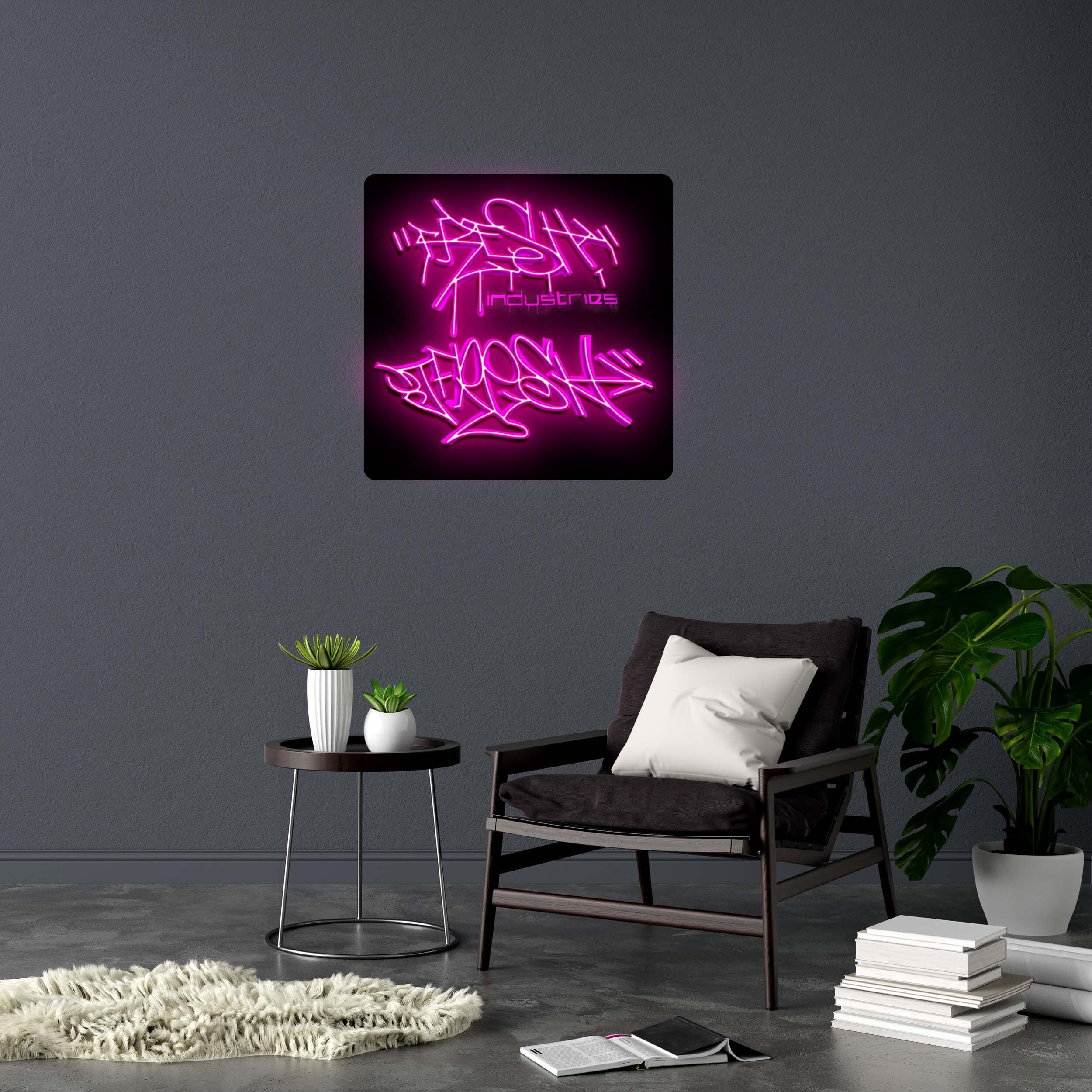 DJ FRESH (both logos together) - Premium Neon Artwork